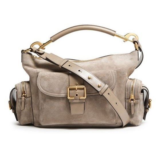Chloe Chloe Camera Motty Gray Suede Shoulder Bag New & Authentic Size ONE SIZE - 1 Thumbnail