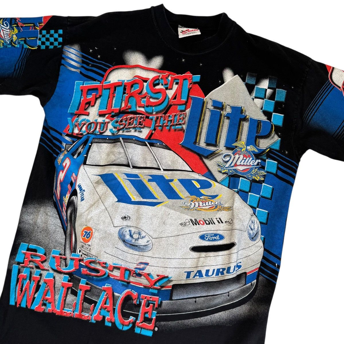 Chase Authentics vintage Rusty Wallace Miller Lite Nascar all over print Size US L / EU 52-54 / 3 - 1 Thumbnail