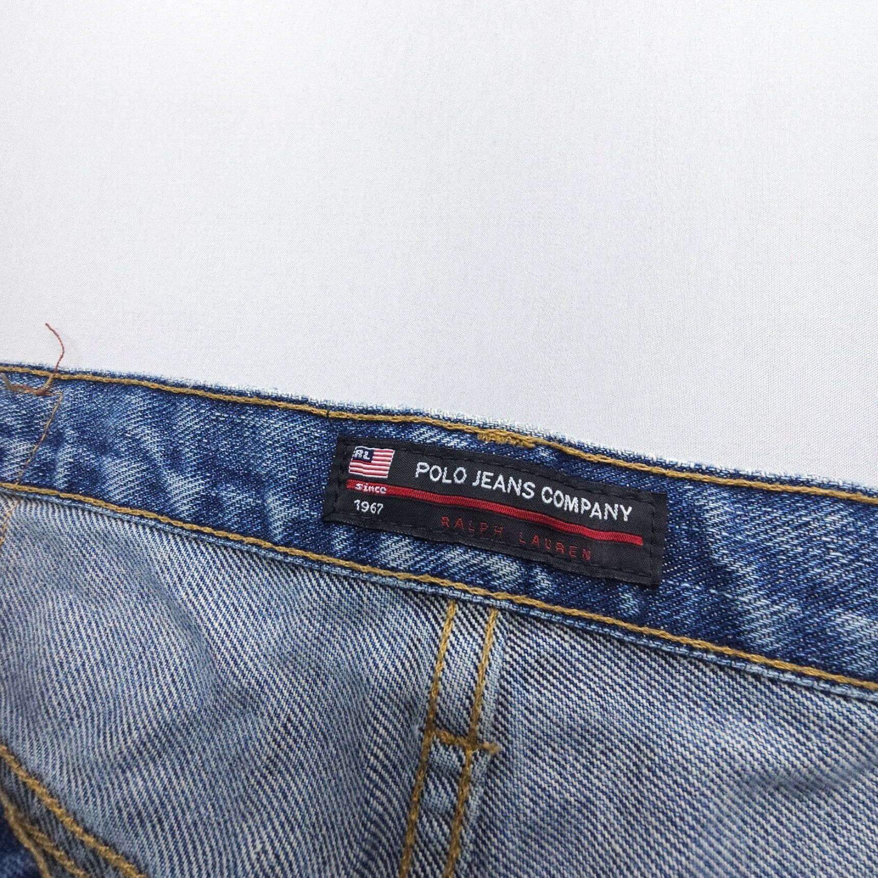 Polo Ralph Lauren Vtg Polo Ralph Lauren Jeans RL Woodrow Straight Jeans Mens 36 x 34 Denim Blue 5-Pocket Regular Waist 36 Inseam 33 Rigid Vintage, Logo, American Theme Size US M / EU 48-50 / 2 - 5 Thumbnail