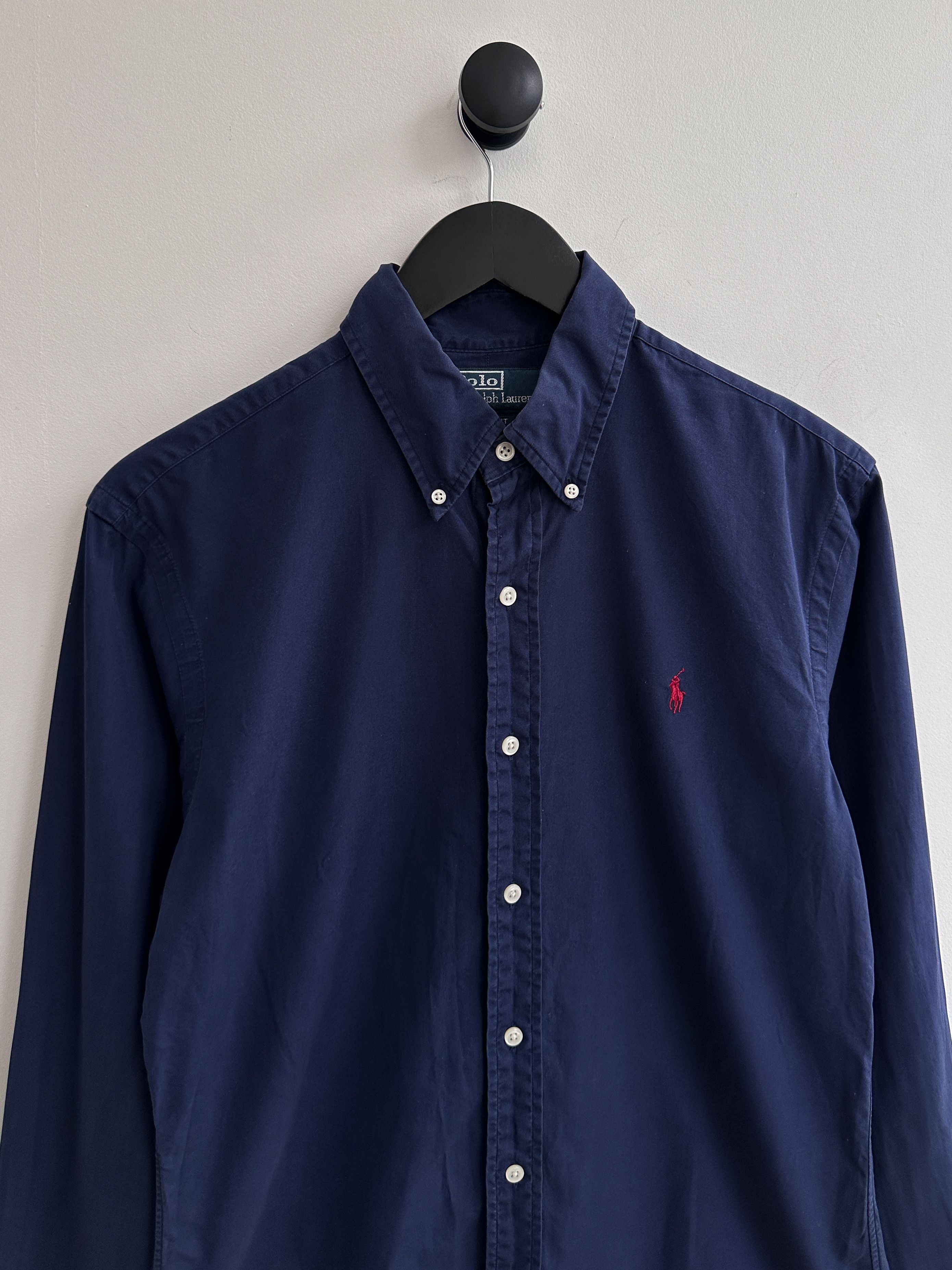Polo Ralph Lauren Vintage Polo Ralph Lauren Navy Shirt Size US M / EU 48-50 / 2 - 2 Thumbnail