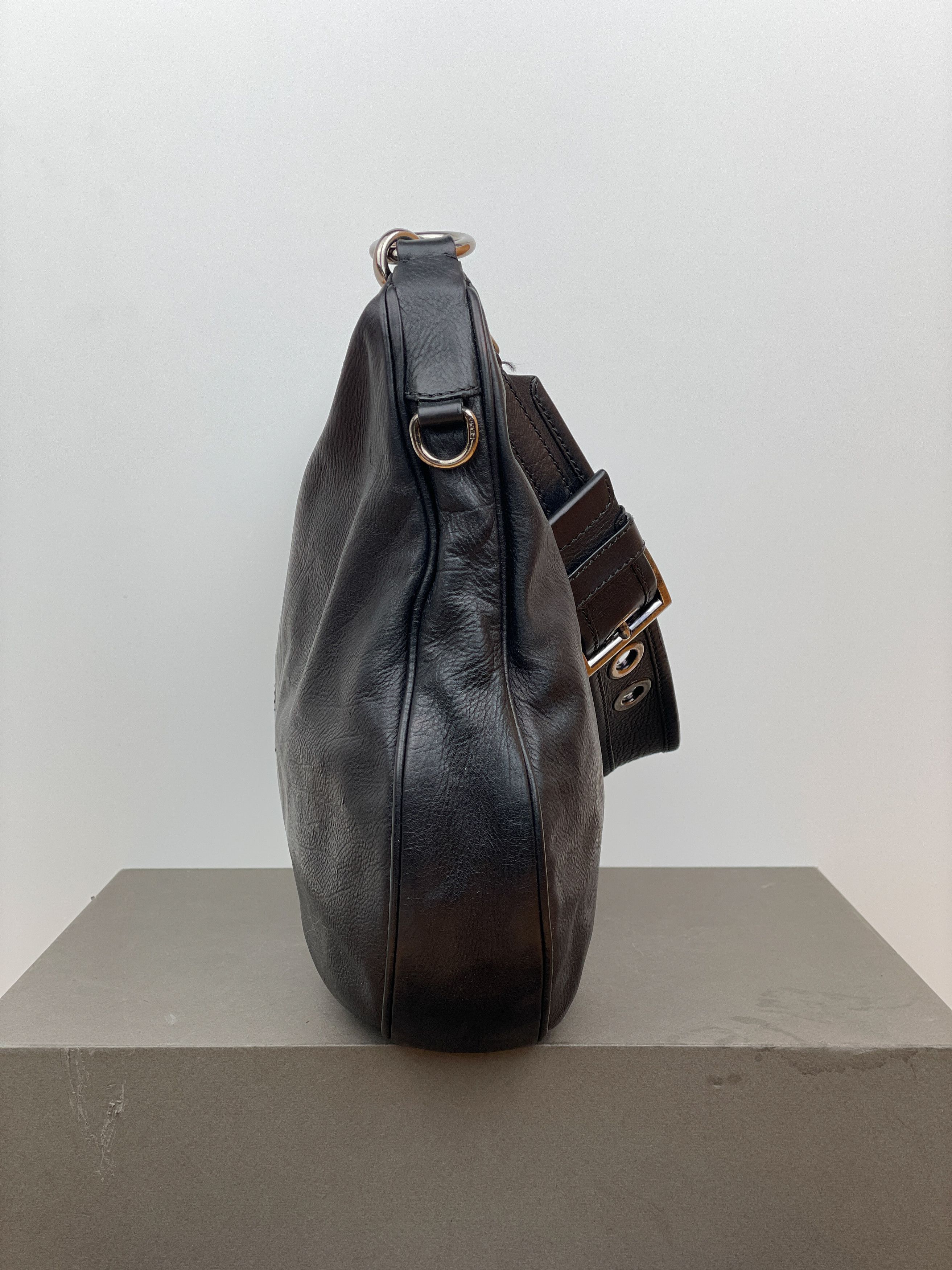 Prada Prada 2000s Leather Hobo Shoulder Bag Size ONE SIZE - 6 Thumbnail