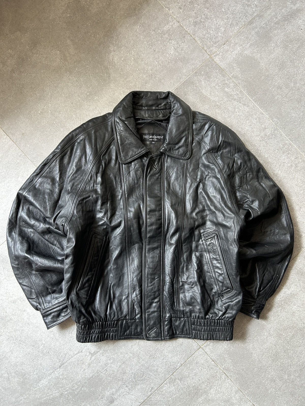 Yves Saint Laurent Vintage Yves Saint Laurent Leather Jacket YSL