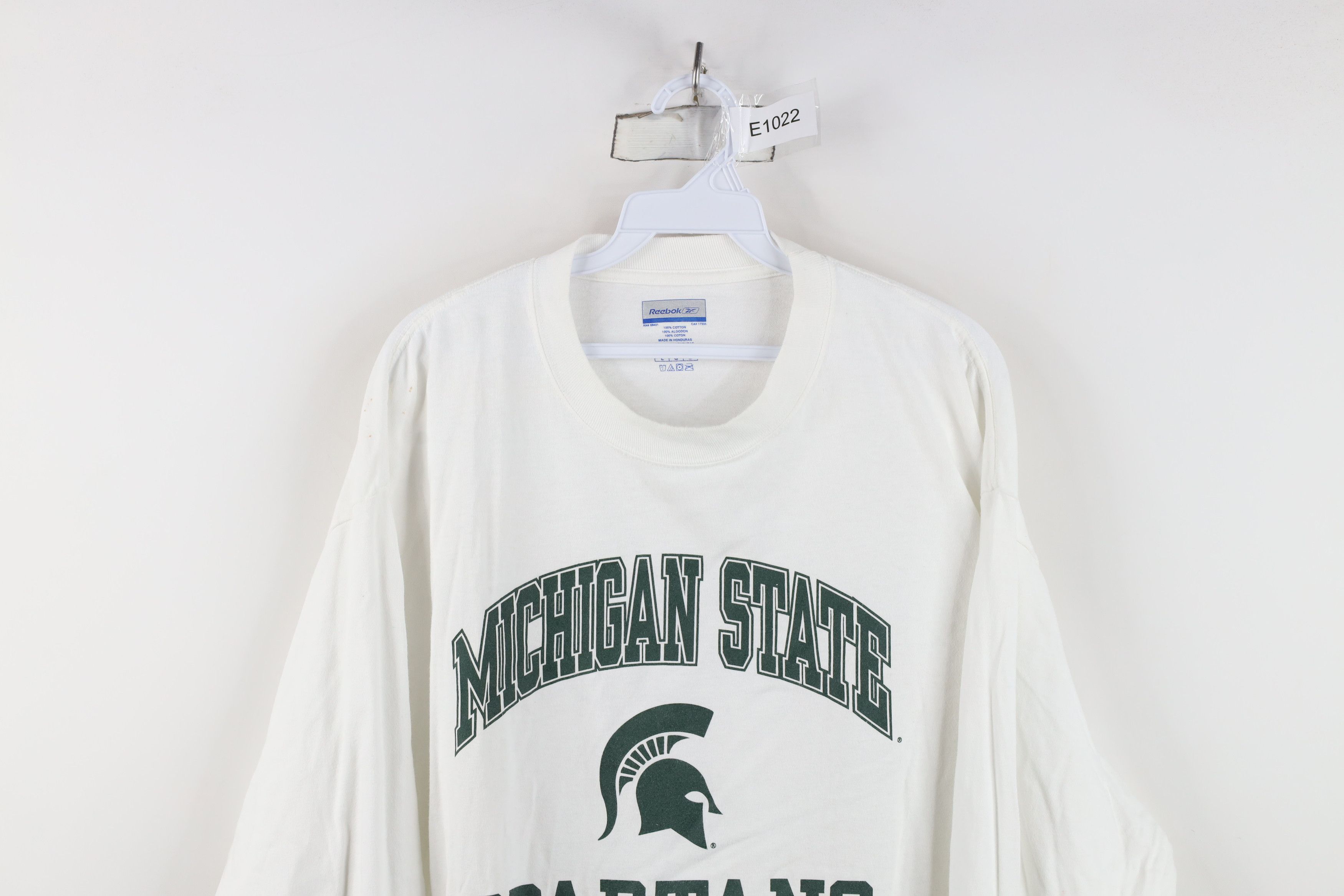 Reebok Vintage Reebok Michigan State University Long Sleeve T-Shirt Size US L / EU 52-54 / 3 - 2 Thumbnail