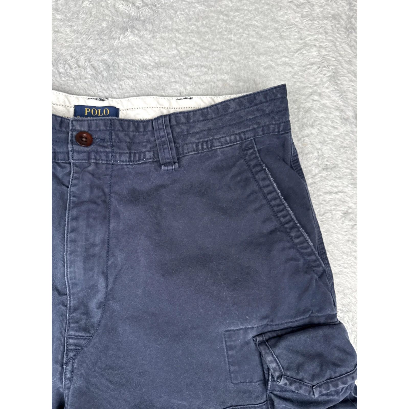 Polo Ralph Lauren Polo Ralph Lauren Shorts Mens 36 Cargo Navy Blue 100% Cotton Pockets Casual Pants Size US M / EU 48-50 / 2 - 5 Thumbnail