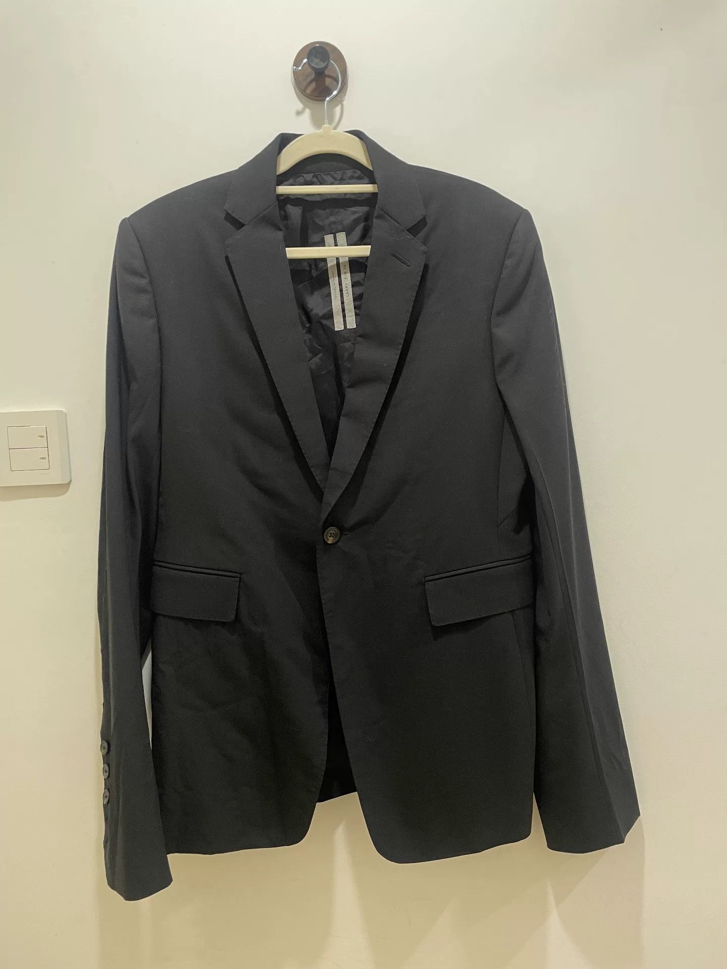 Rick Owens rick owens classic black suit jacket size 50 Size US L / EU 52-54 / 3 - 1 Thumbnail