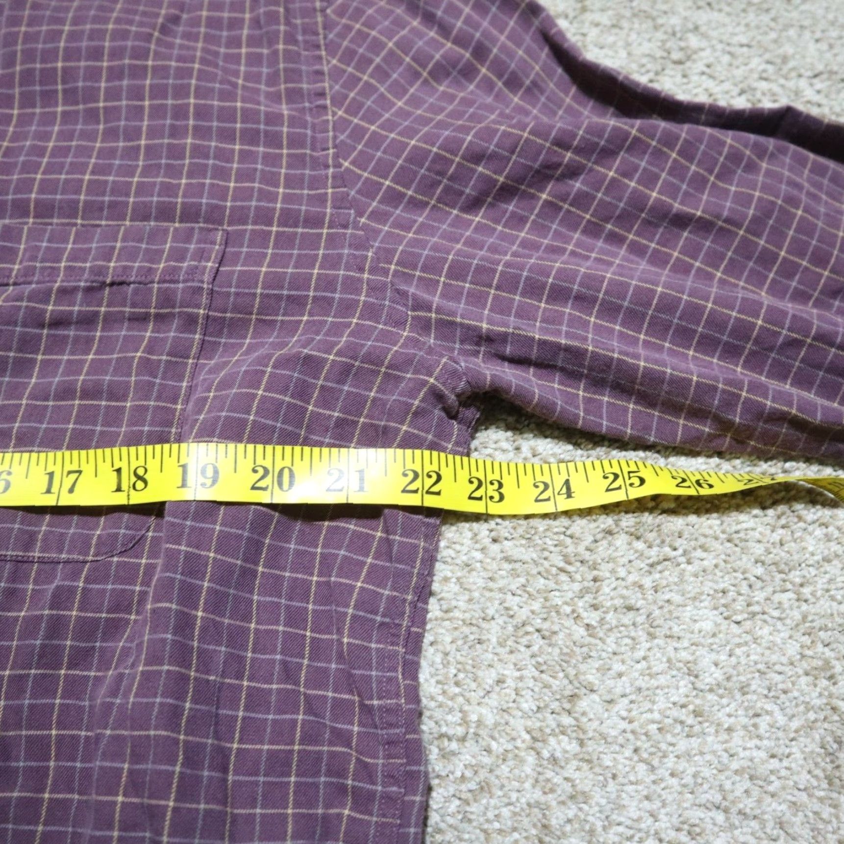 Vintage SADDLEBRED Shirt Men's L Burgundy Long Sleeve Button-Down Plaid Size L Large Size US L / EU 52-54 / 3 - 5 Thumbnail