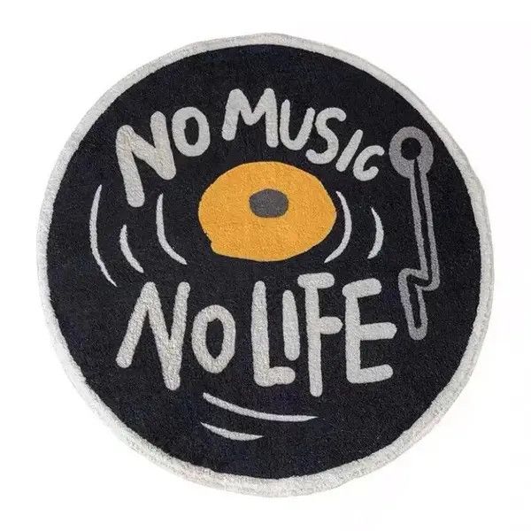 Designer No Music No Life Mat Home Size ONE SIZE - 2 Thumbnail