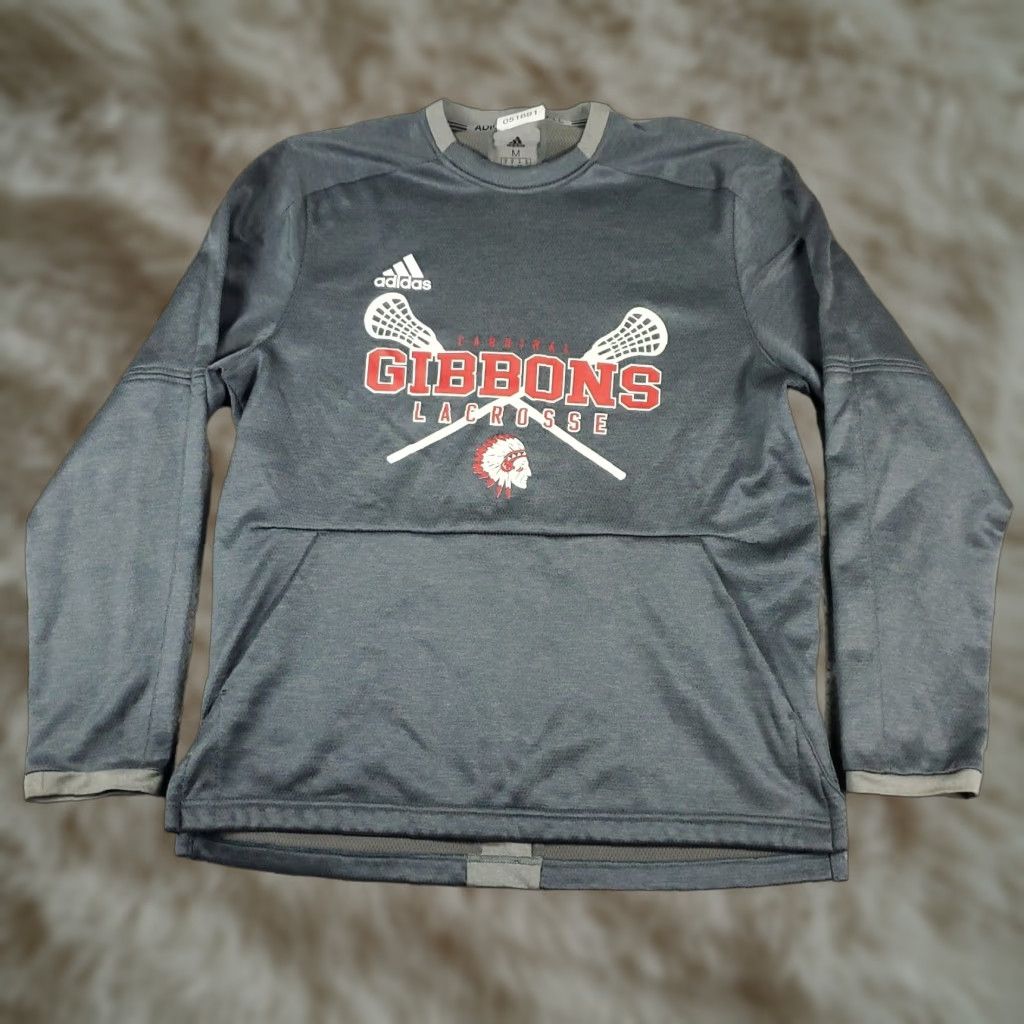 Adidas Adidas Sweater Mens Size Medium Gray Casual Pullover Sweatshirt Size US M / EU 48-50 / 2 - 1 Thumbnail