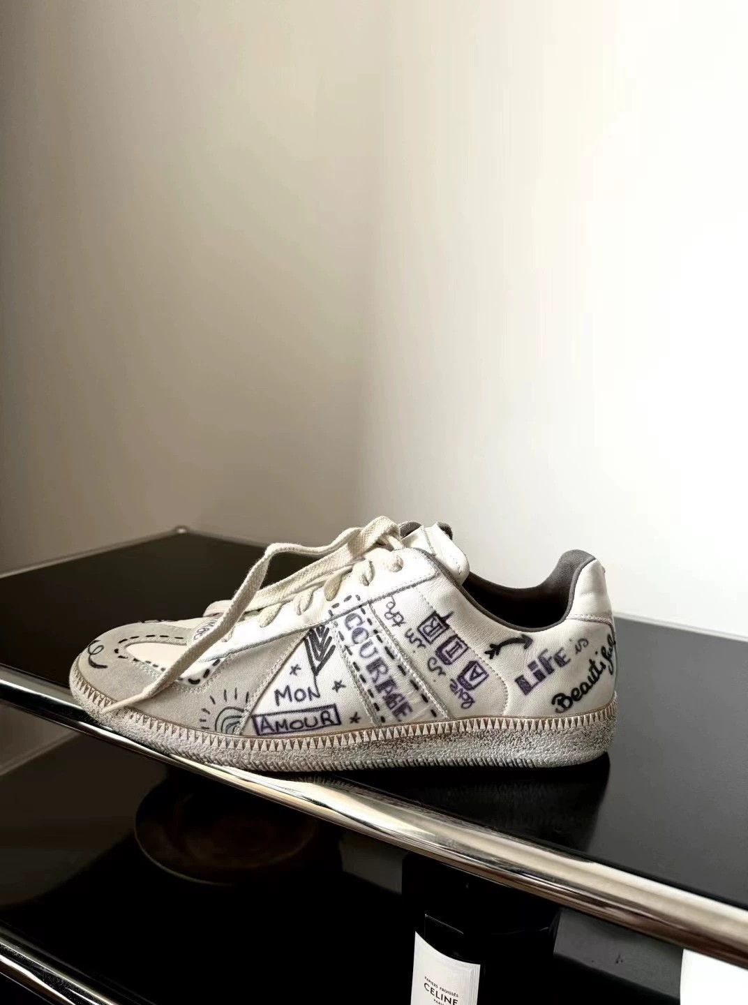 Maison Margiela Maison Margiela Graffiti German Trainer 40 New Size US 7 / EU 40 - 5 Thumbnail