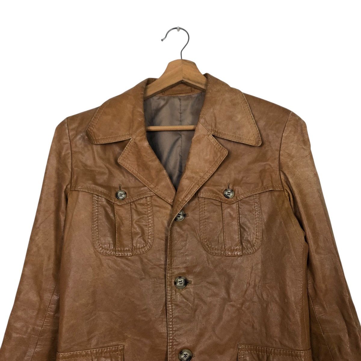 Japanese Brand 📌Vintage Leather Jacket Biker Wear Shlendid Issey Miyake Size US M / EU 48-50 / 2 - 4 Thumbnail