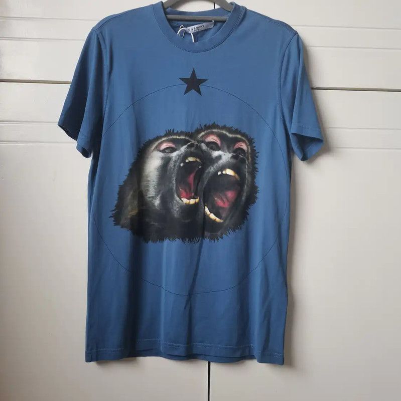 Givenchy Givenchy Blue Cotton Short Sleeve T-Shirt 0089 Size XS / US 0-2 / IT 36-38 - 1 Thumbnail