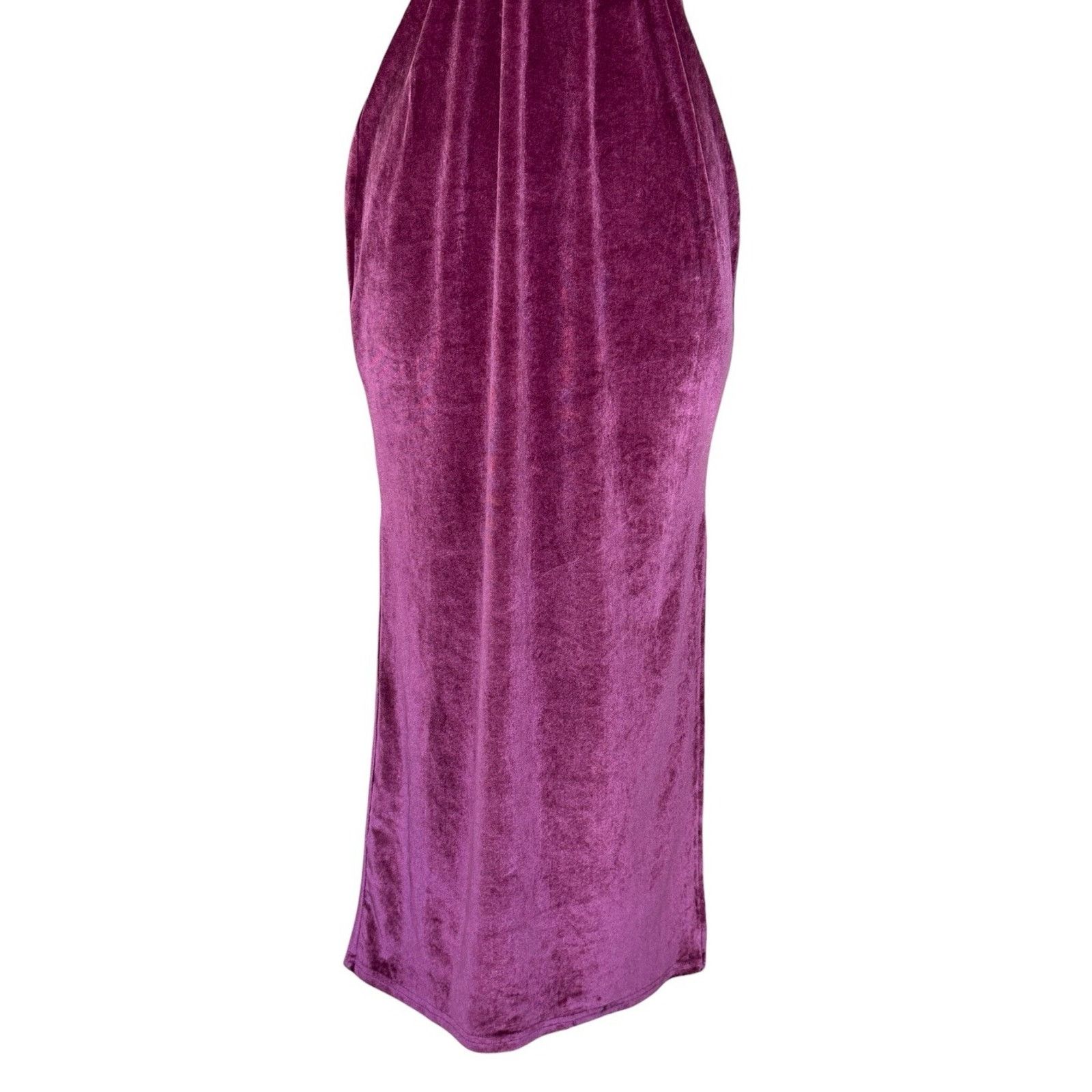 Other ET CLET Sunset Lovers Night Moves Cut Out Midi Dress Velvet Size L / US 10 / IT 46 - 4 Thumbnail