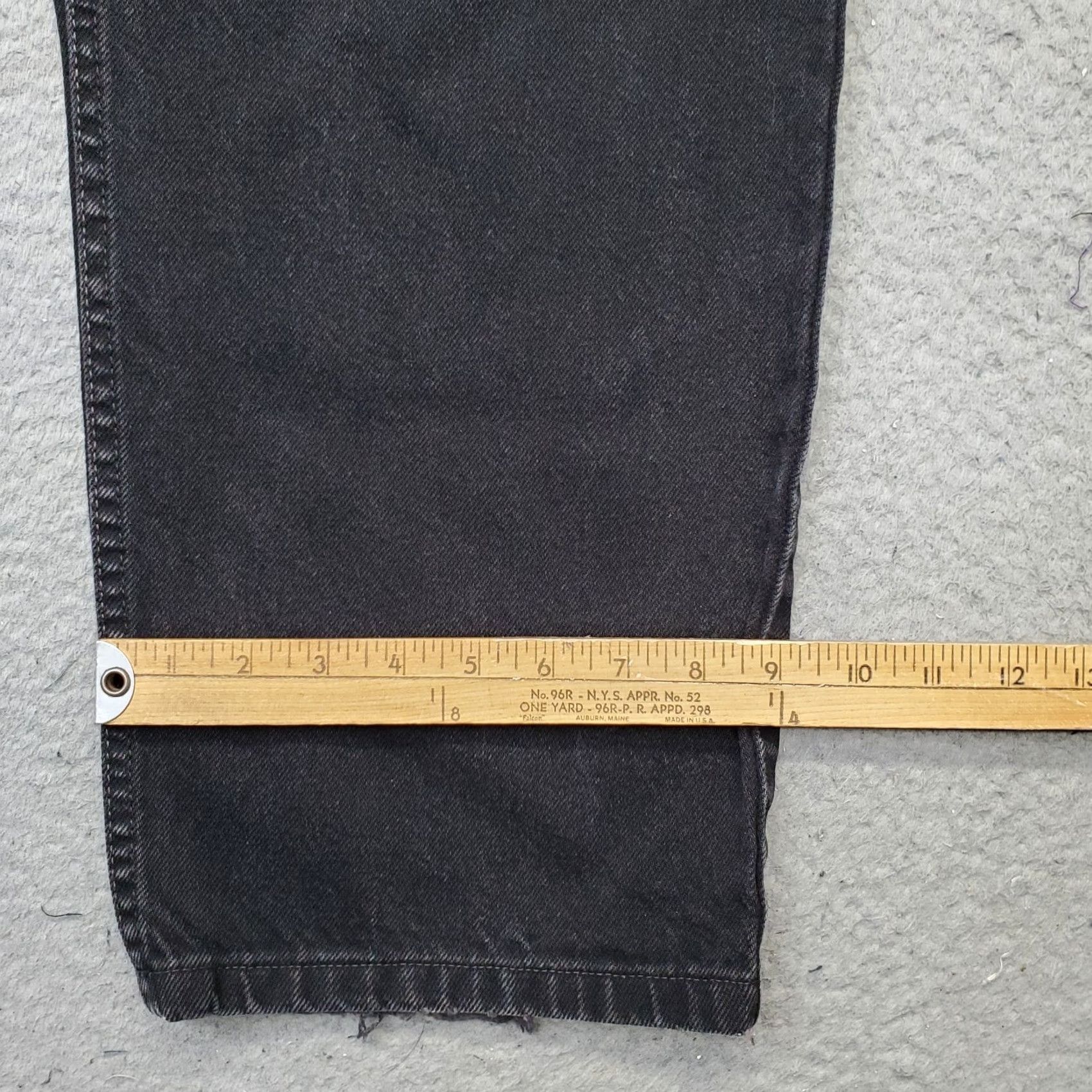Levi's Levi's 550 Jeans Mens 36x30 Black Denim Red Tab Relaxed Fit Streetwear Grunge Jeans Mens Size 36 Black Denim 5-Pocket Design Vintage Size US 36 / EU 52 - 5 Thumbnail