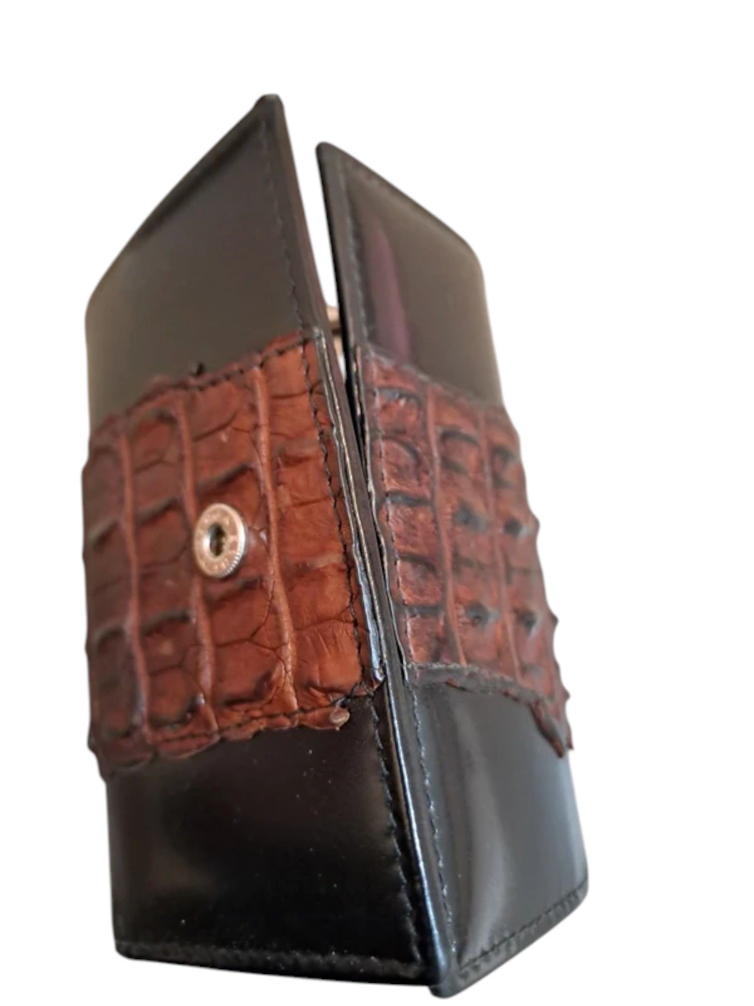 Roberto Cavalli Roberto Cavalli Croc-Embossed Leather Key Holder c.2000s Size ONE SIZE - 5 Thumbnail