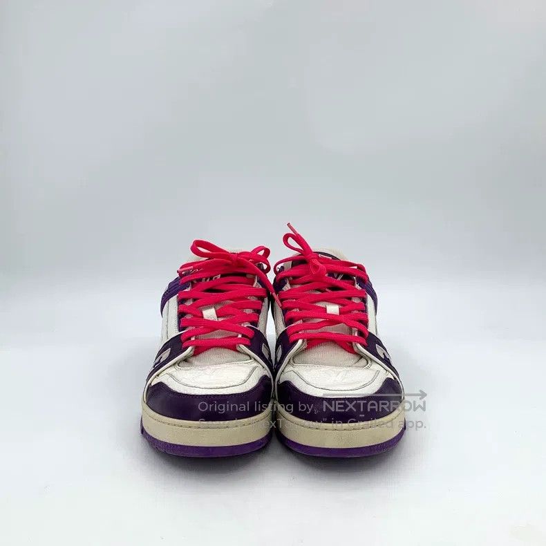 Louis Vuitton Louis Vuitton Trainer purple logo embossed lace-up casual Size US 7.5 / EU 40-41 - 3 Thumbnail