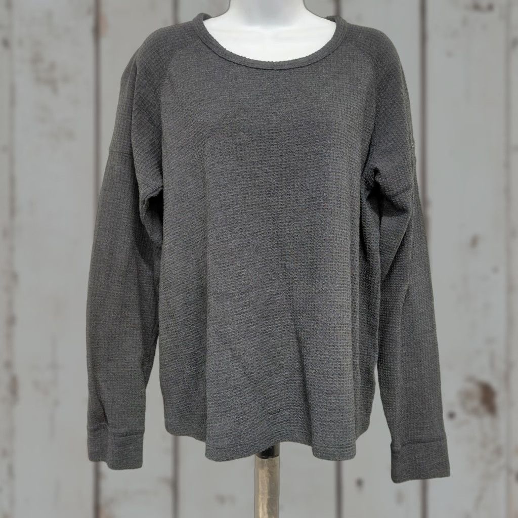 Vintage Columbia Shirt Women's XL Gray Thermal Long Sleeve Top Soft Causal Comfort Size XL / US 12-14 / IT 48-50 - 1 Thumbnail