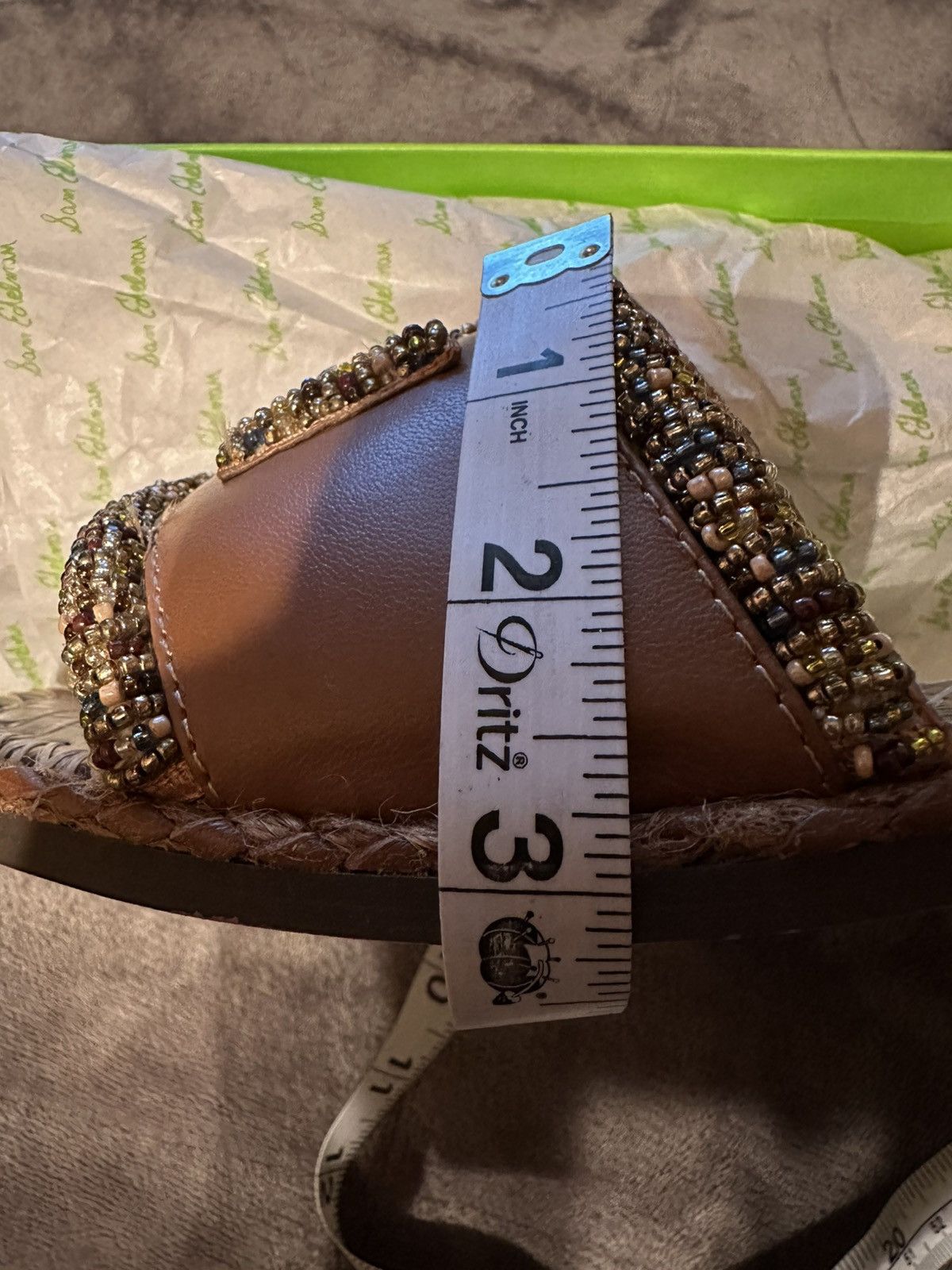 Sam Edelman Sam Edelman Fitz brwn beaded Lea 19802M1201 Size US 10 / IT 40 - 10 Thumbnail