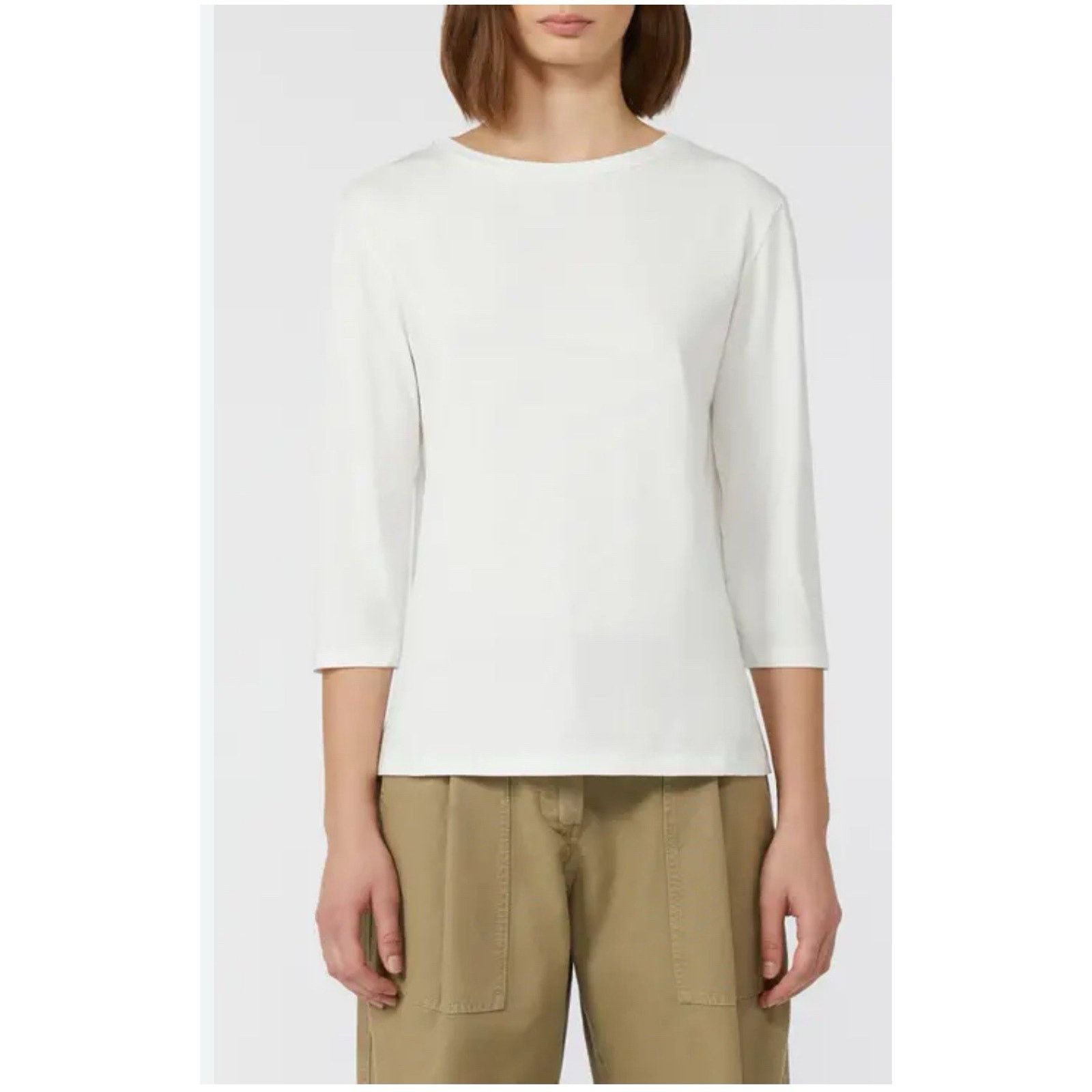 Denime M.M.Lafleur Blouse Women's Pima Cotton Top White XS A000957 Size XS / US 0-2 / IT 36-38 - 1 Thumbnail