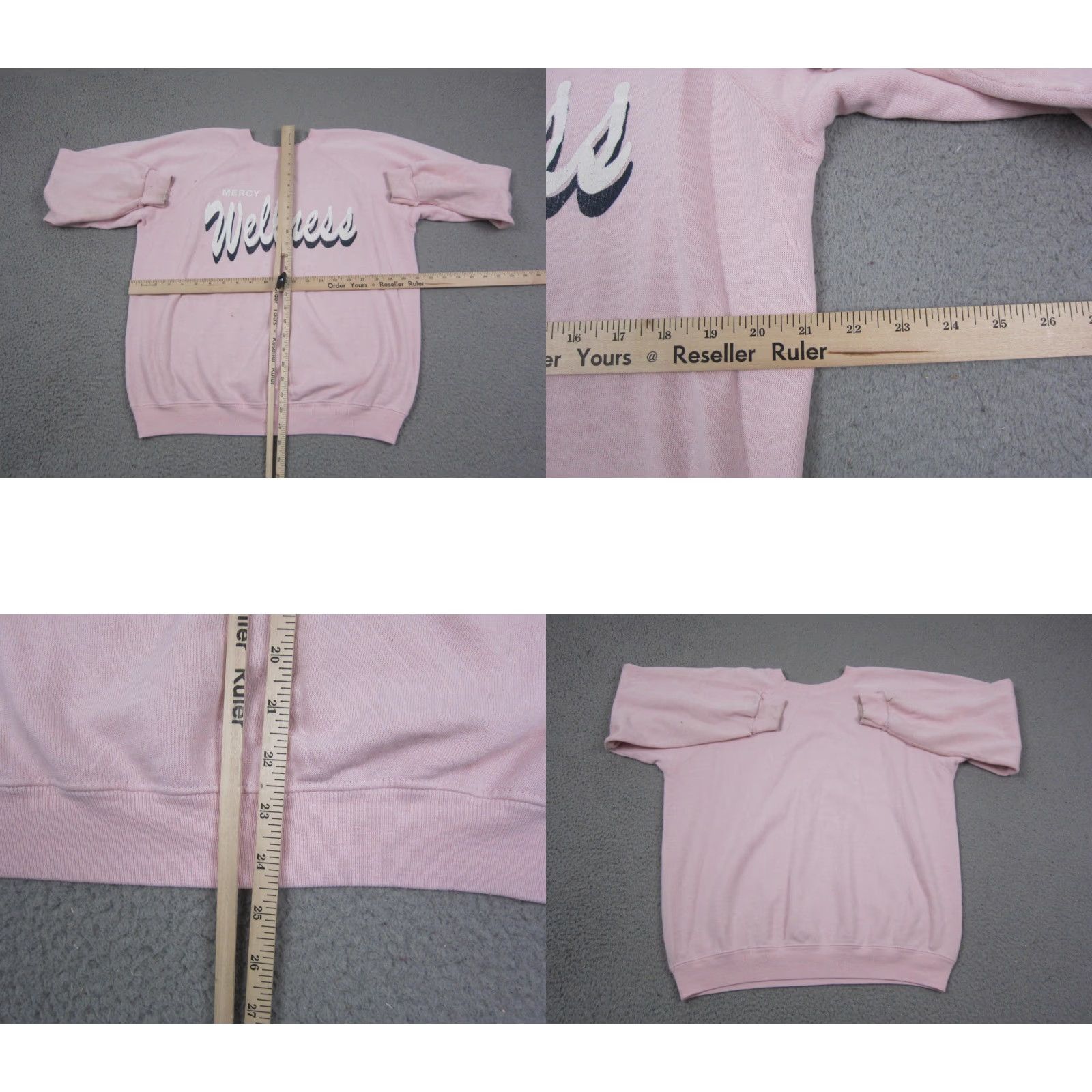Hanes VINTAGE Hanes Sweatshirt Adult L Pink 80s 90s Mercy Hospital Care Regular Mens Sweatshirt Pullover Crew Neck Fleece All Seasons Built in USA Size US L / EU 52-54 / 3 - 8 Thumbnail