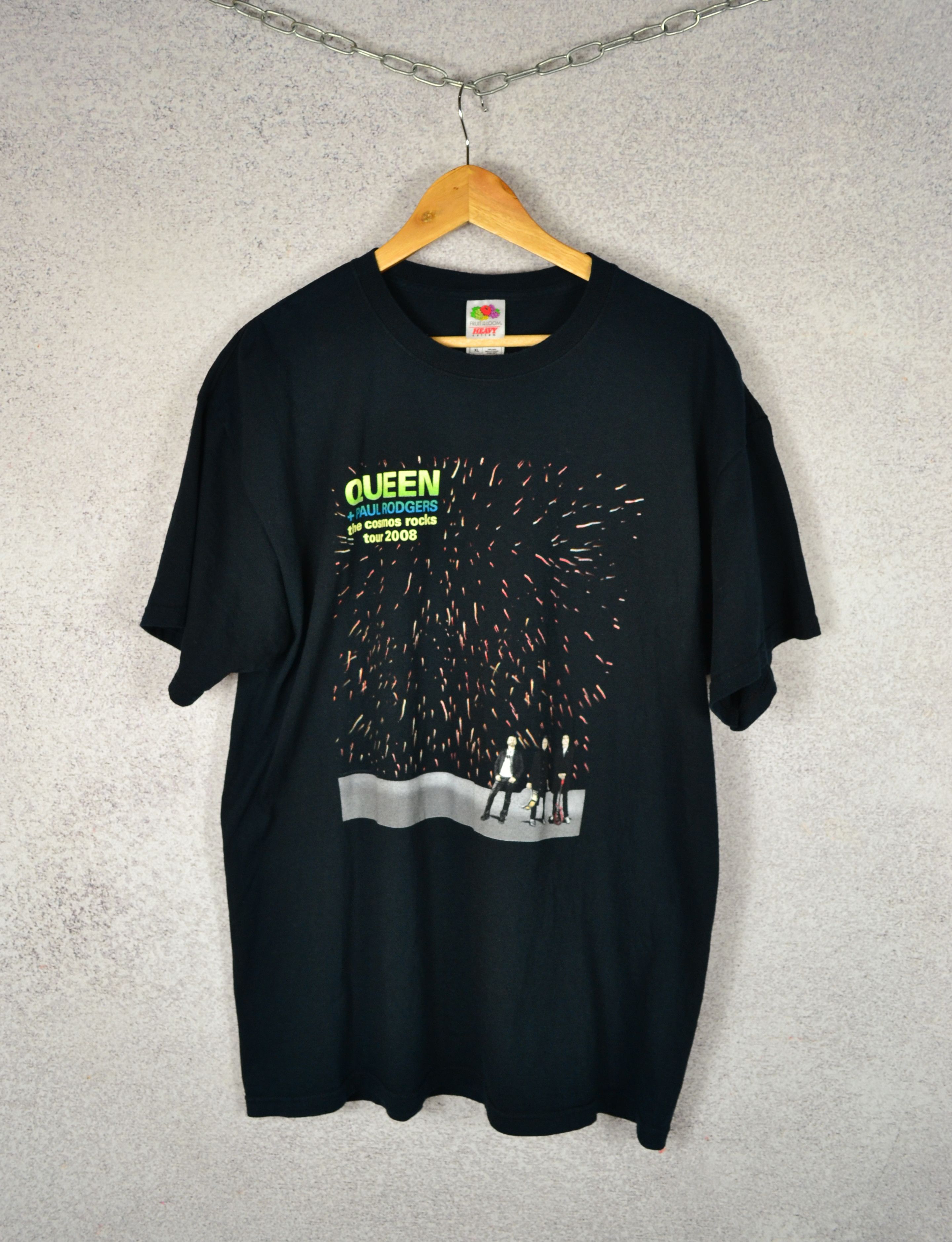 Band Tees Vintage Queen Paul Rodgers T Shirt Fruit Of The Loom 2008 Size US XL / EU 56 / 4 - 1 Thumbnail