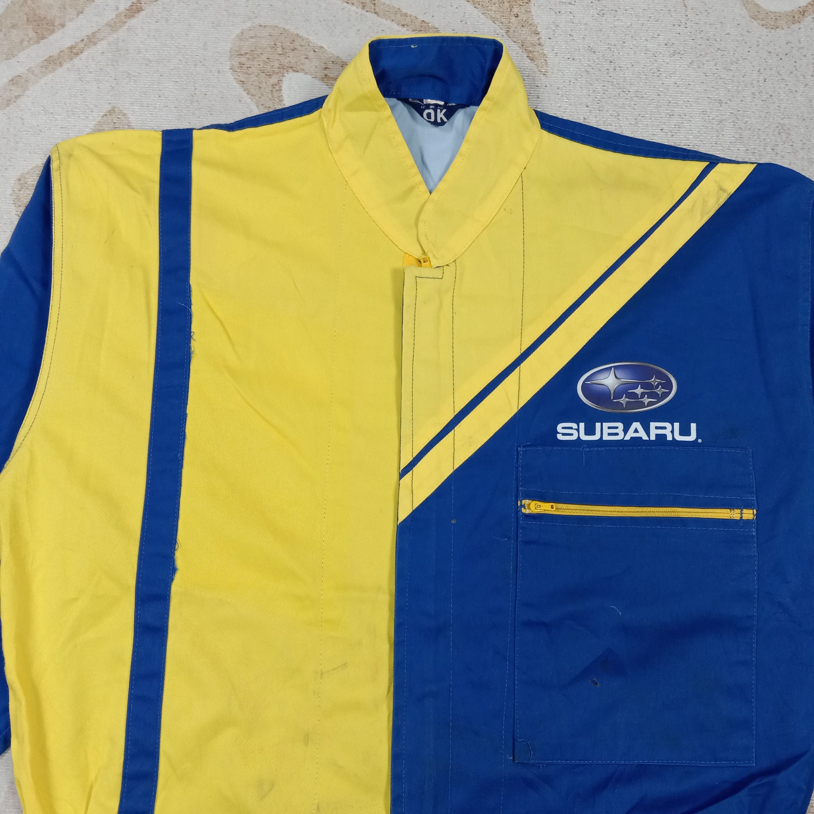 Japanese Brand Subaru Rally Team Racing Work Coverall Jacket C274N6 Size US L / EU 52-54 / 3 - 7 Thumbnail
