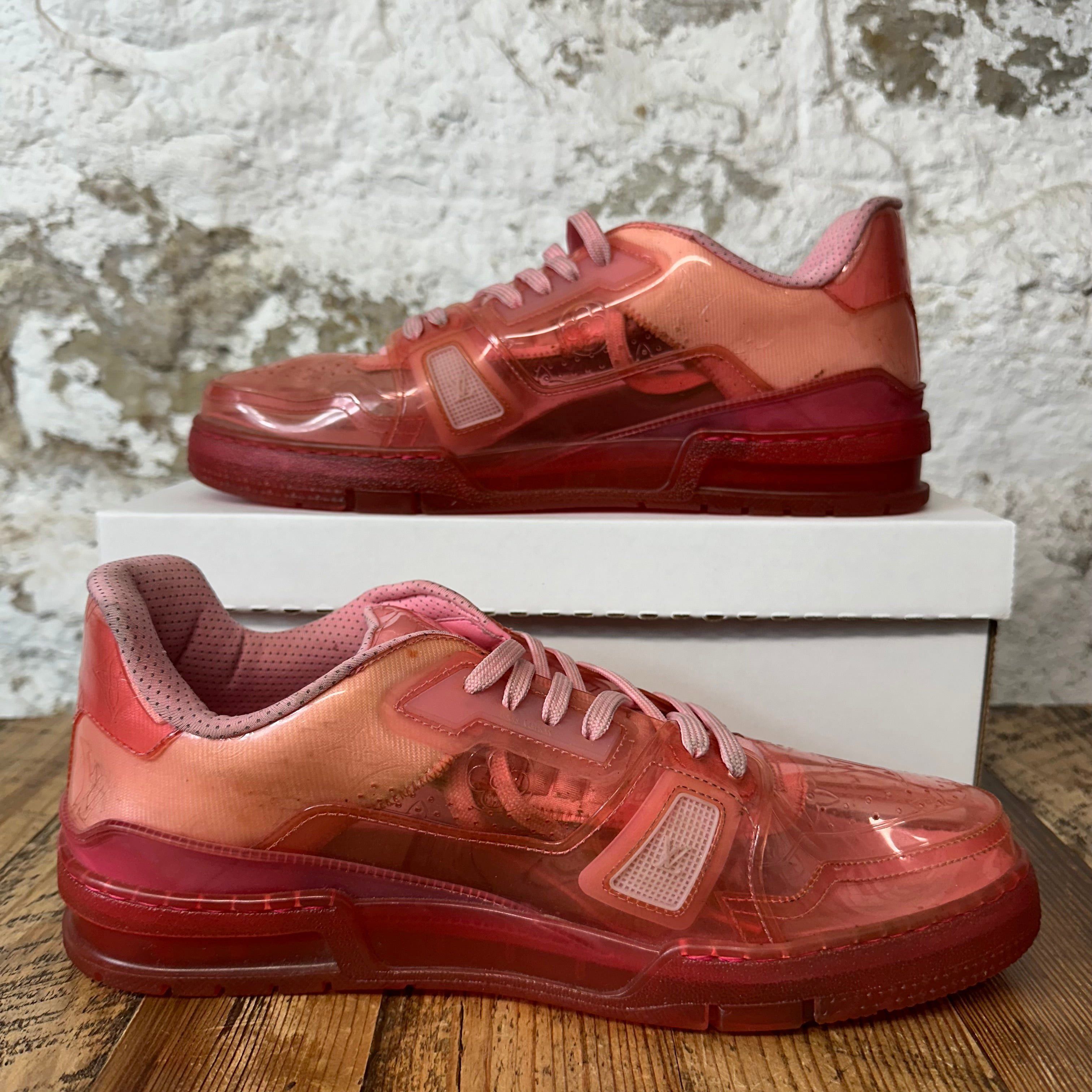 Louis Vuitton Louis Vuitton Transparent Pink Trainer Sz 11.5 (10LV) Size US 11.5 / EU 44-45 - 2 Thumbnail