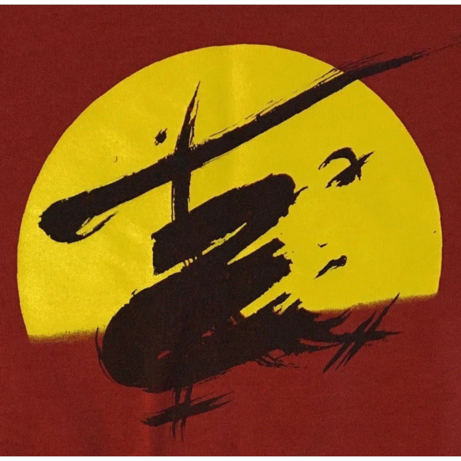 Vtg 80s Miss Saigon Musical Faded Promo Sweatshirt L Acting Play Drama Grunge Hoodie Men Red