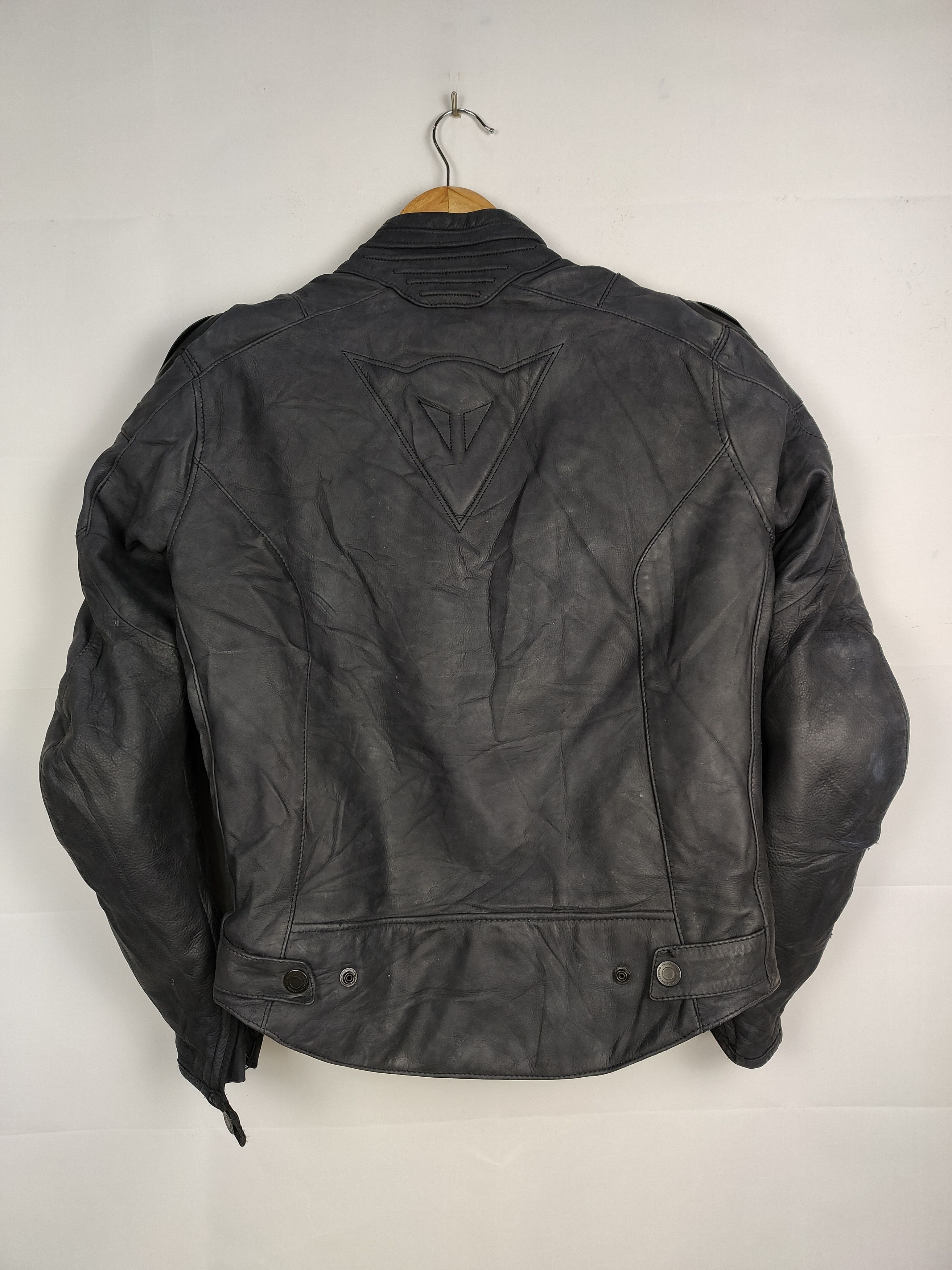 Dainese × Vintage Vintage Dainese Full Black Leather Rider Jacket Size US S / EU 44-46 / 1 - 9 Thumbnail