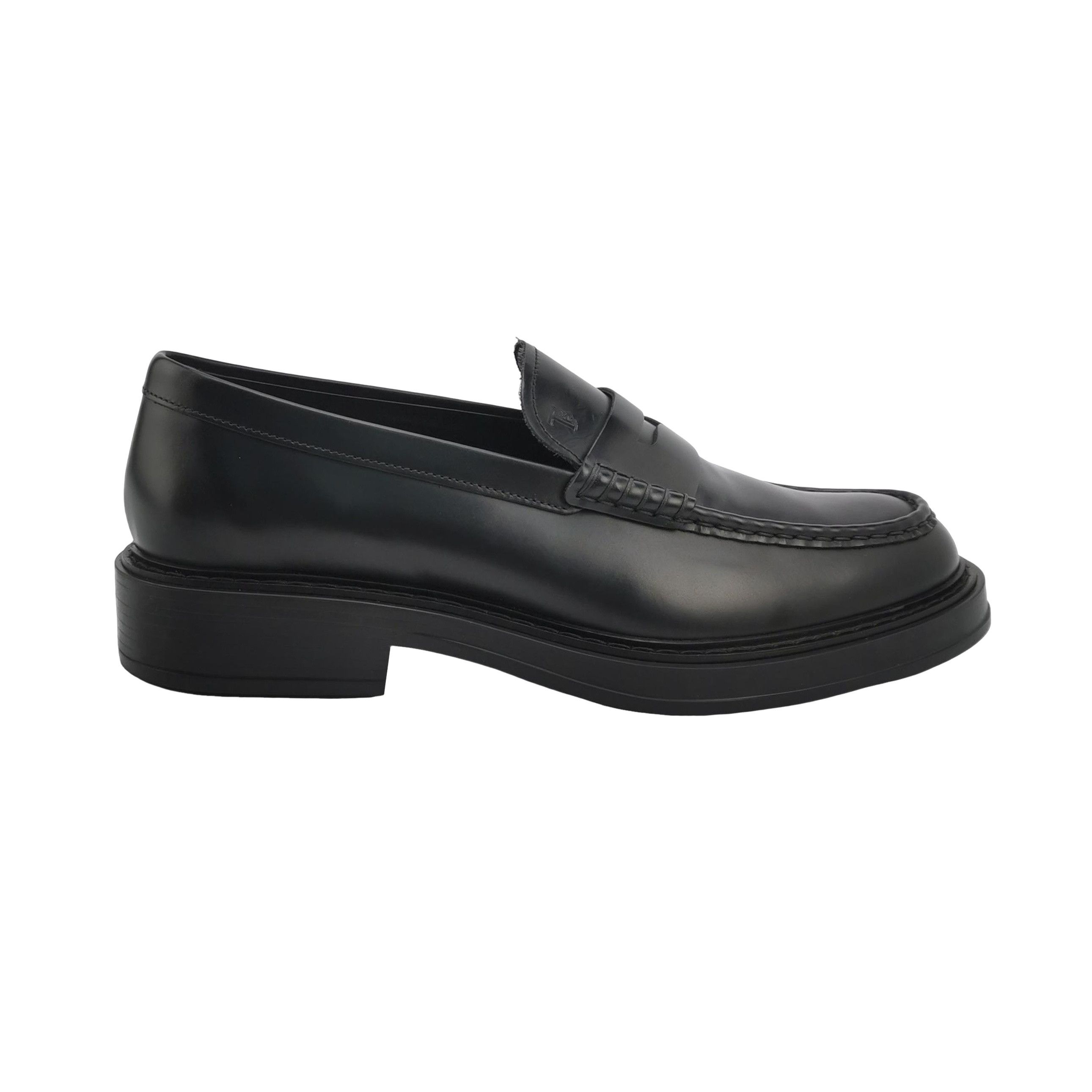 Tod's Tod's Black Leather Penny Loafers EU 43.5 Size US 10 / EU 43 - 1 Thumbnail