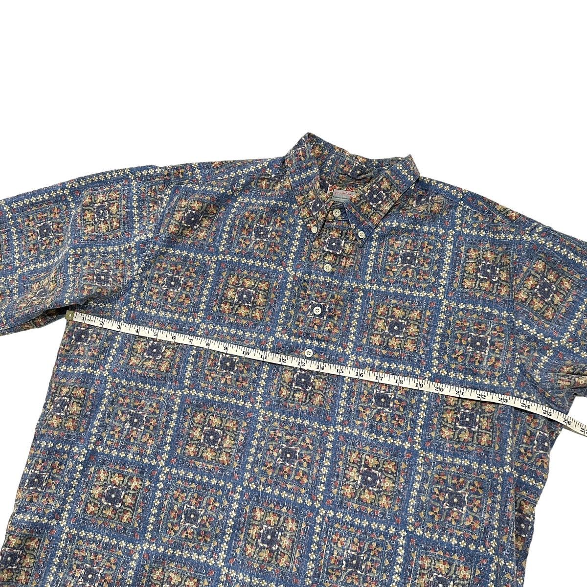 Reyn Spooner Lahaina Sailor Popover Blue Floral Hawaiian Tradition Size US XXL / EU 58 / 5 - 3 Thumbnail