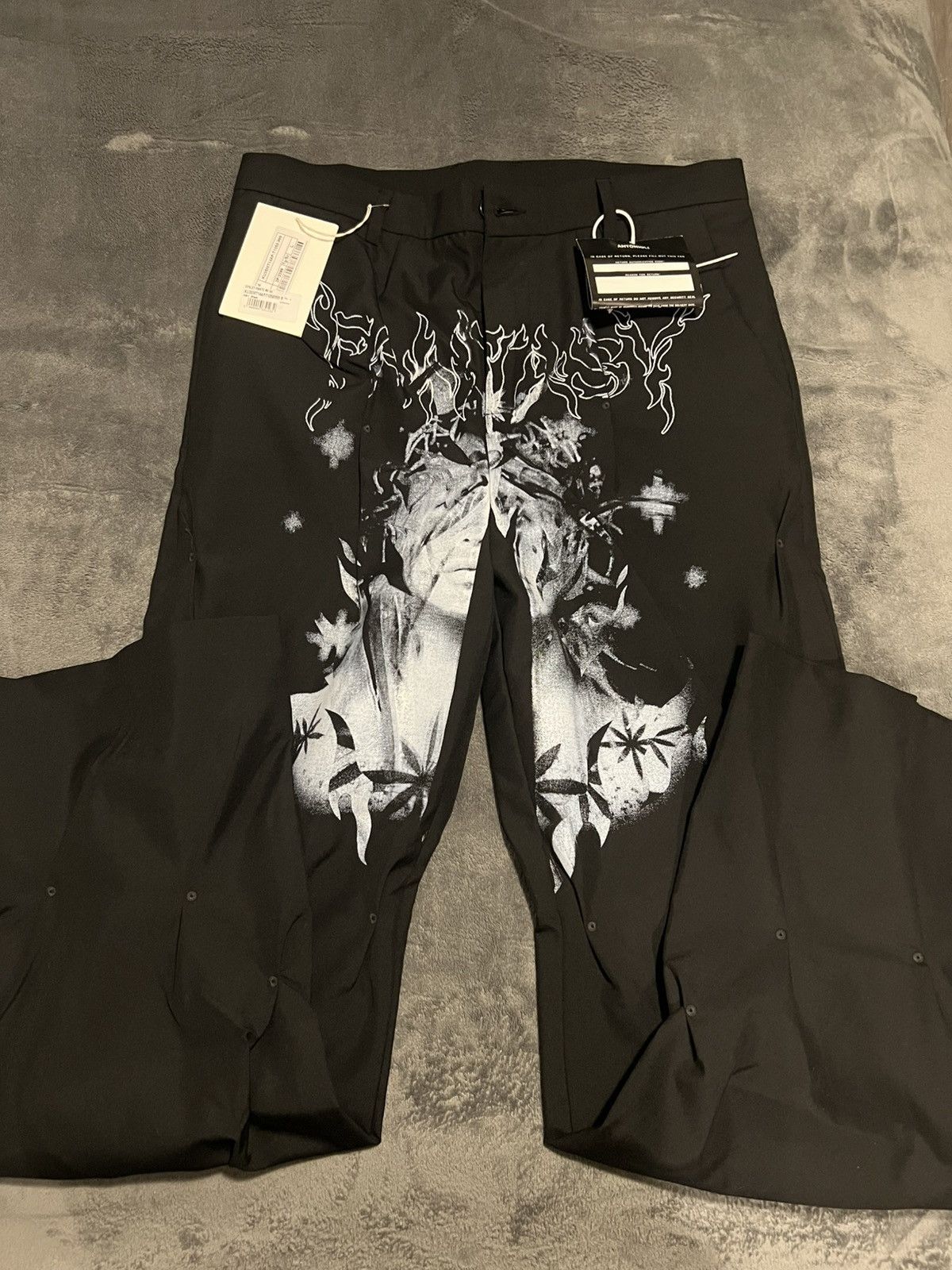 Kusikohc KUSIKOHC EYELET PANTS WITH PRINT Size US 34 / EU 50 - 10 Thumbnail