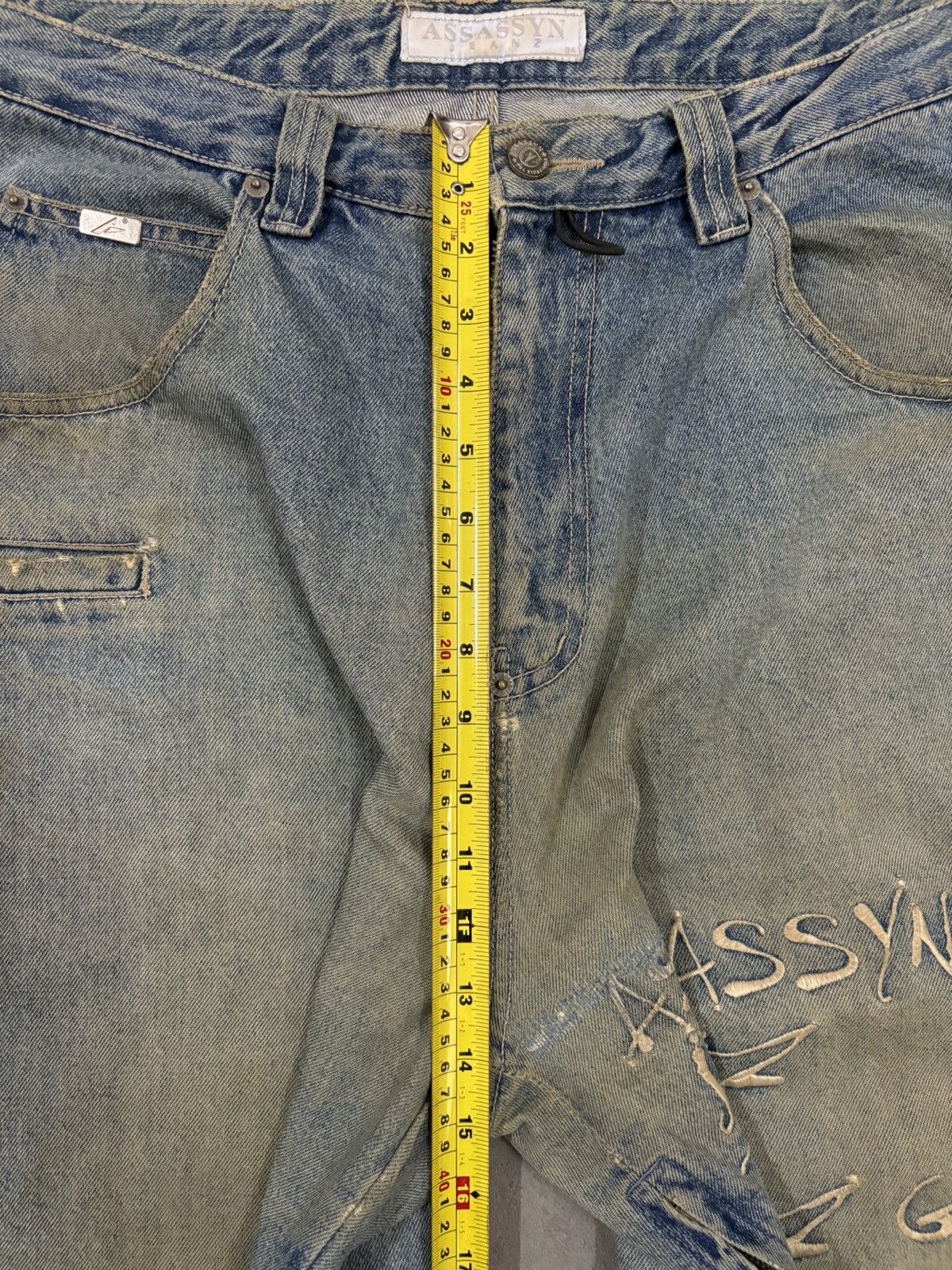 Southpole Vintage Assassyn Jeanz Mud Wash Utility Baggy Grunge Jeans Size US 34 / EU 50 - 22 Thumbnail