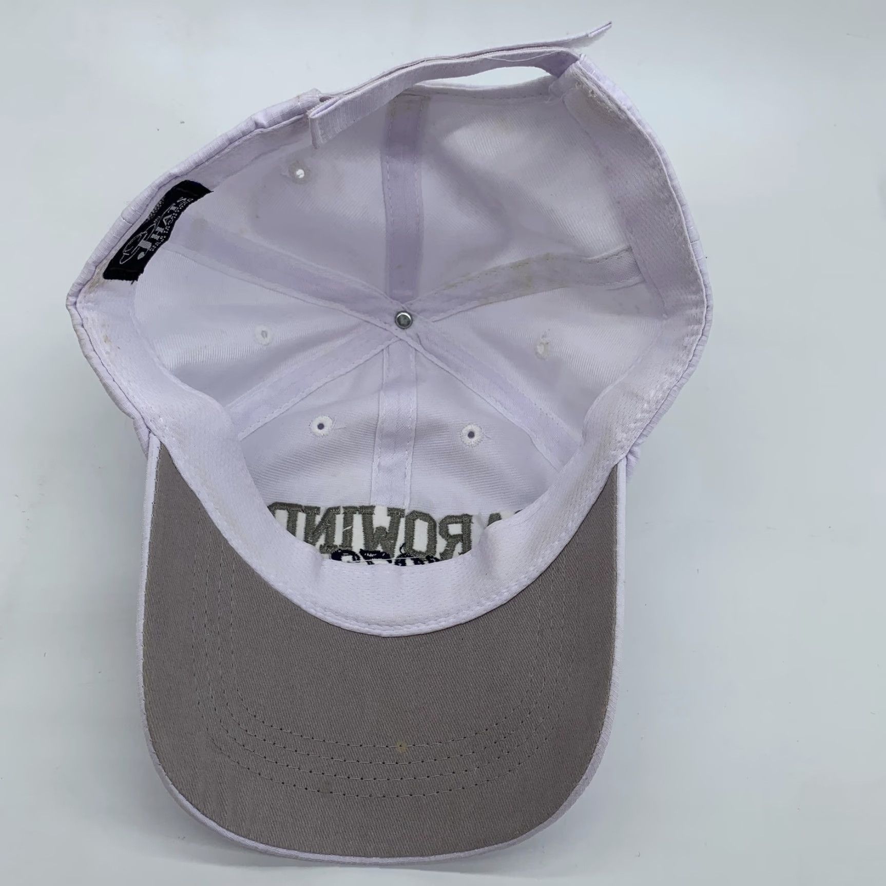 Logo 7 VINTAGE Carowinds 1973 Hat Cap Strap Back Mens White Logo Baseball One Size Jhats Size ONE SIZE - 4 Thumbnail