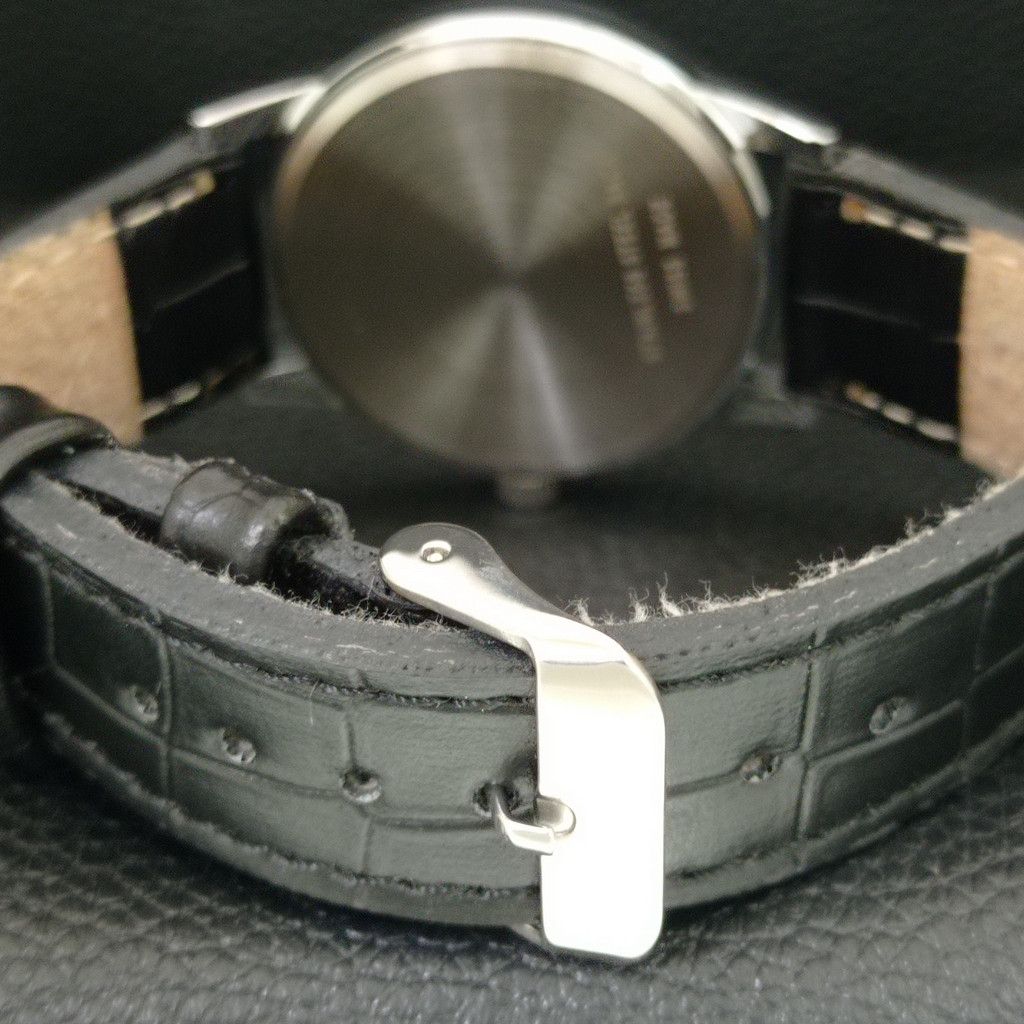 Other VINTAGE MONTINE HAND-WINDING SWISS MENS WHITE WATCH a444152 Size 38 - 2 Thumbnail