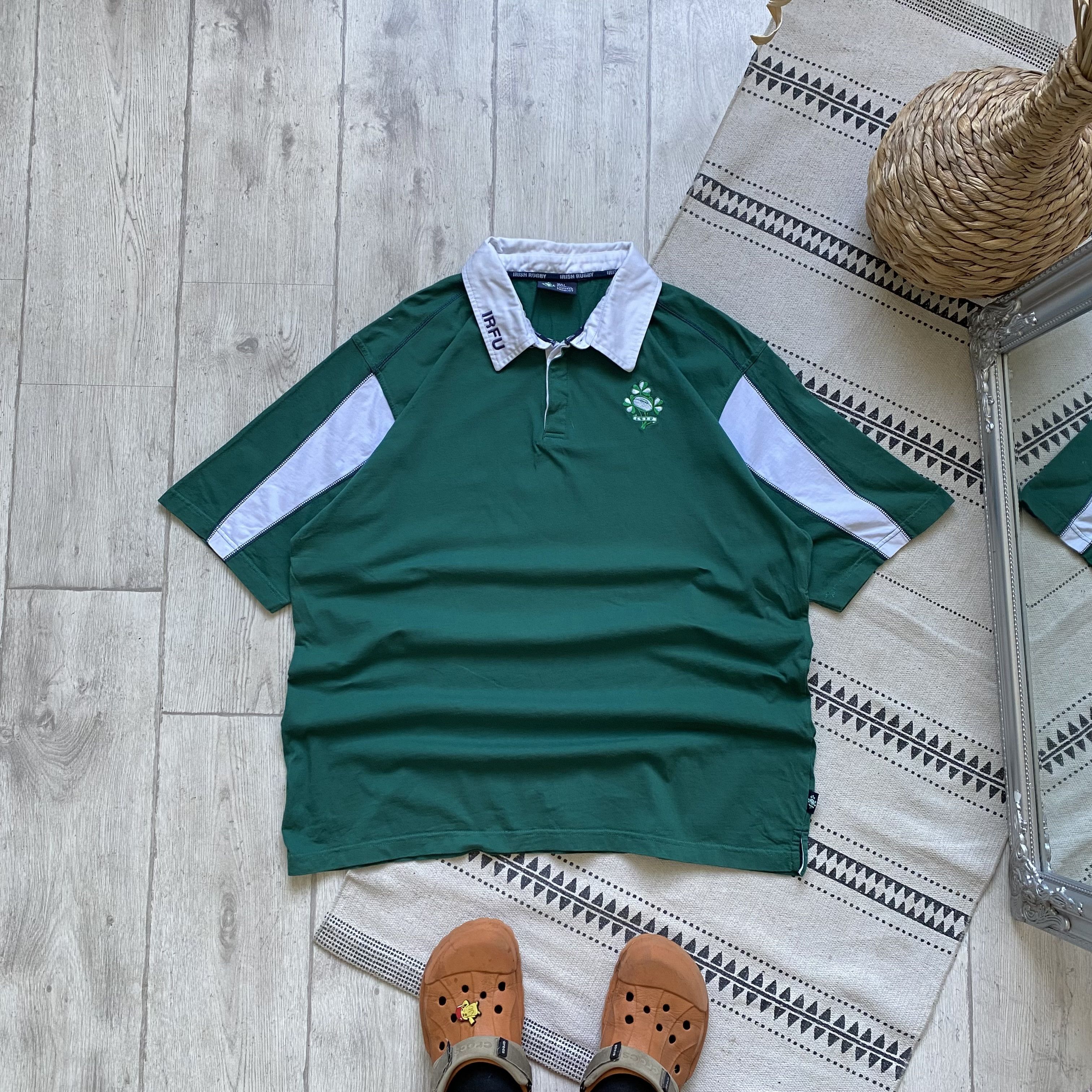 Cotton Traders ☘️ Vintage IRFU Rugby Ireland jersey polo Guinness Celtic Size US XL / EU 56 / 4 - 1 Thumbnail