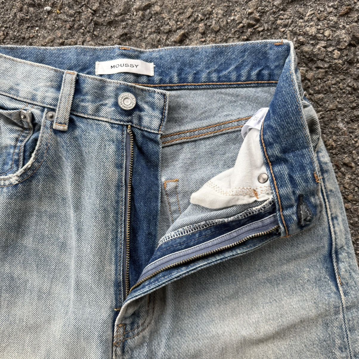 Jean × MOUSSY × Vintage VINTAGE MOUSSY JEAN FADED RIPEP DENIM PANTS Size US 26 / EU 42 - 6 Thumbnail