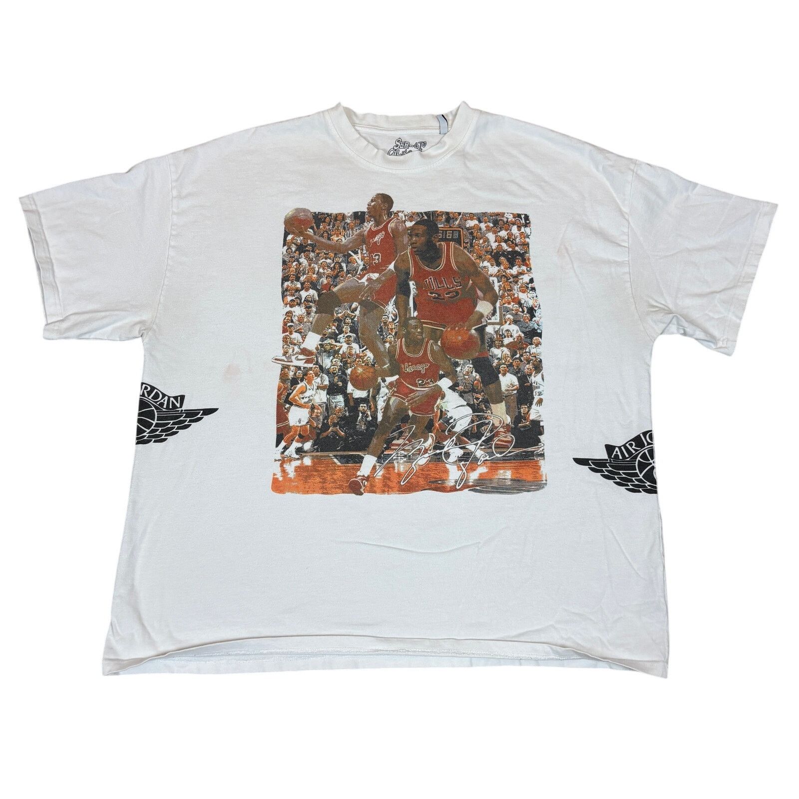 NBA × Sergio Calabasas Sergio Calabasas Michael Jordan Chicago Bulls Shirt Men's XL Size US XL / EU 56 / 4 - 1 Thumbnail