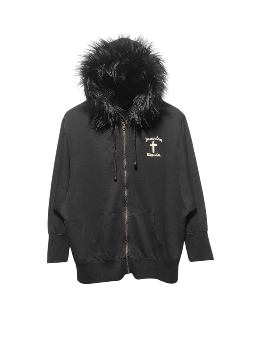 Japanese Brand Galyge Zip Fur Hoodie i6w9 LGB style Size L / US 10 / IT 46 - 1 Thumbnail