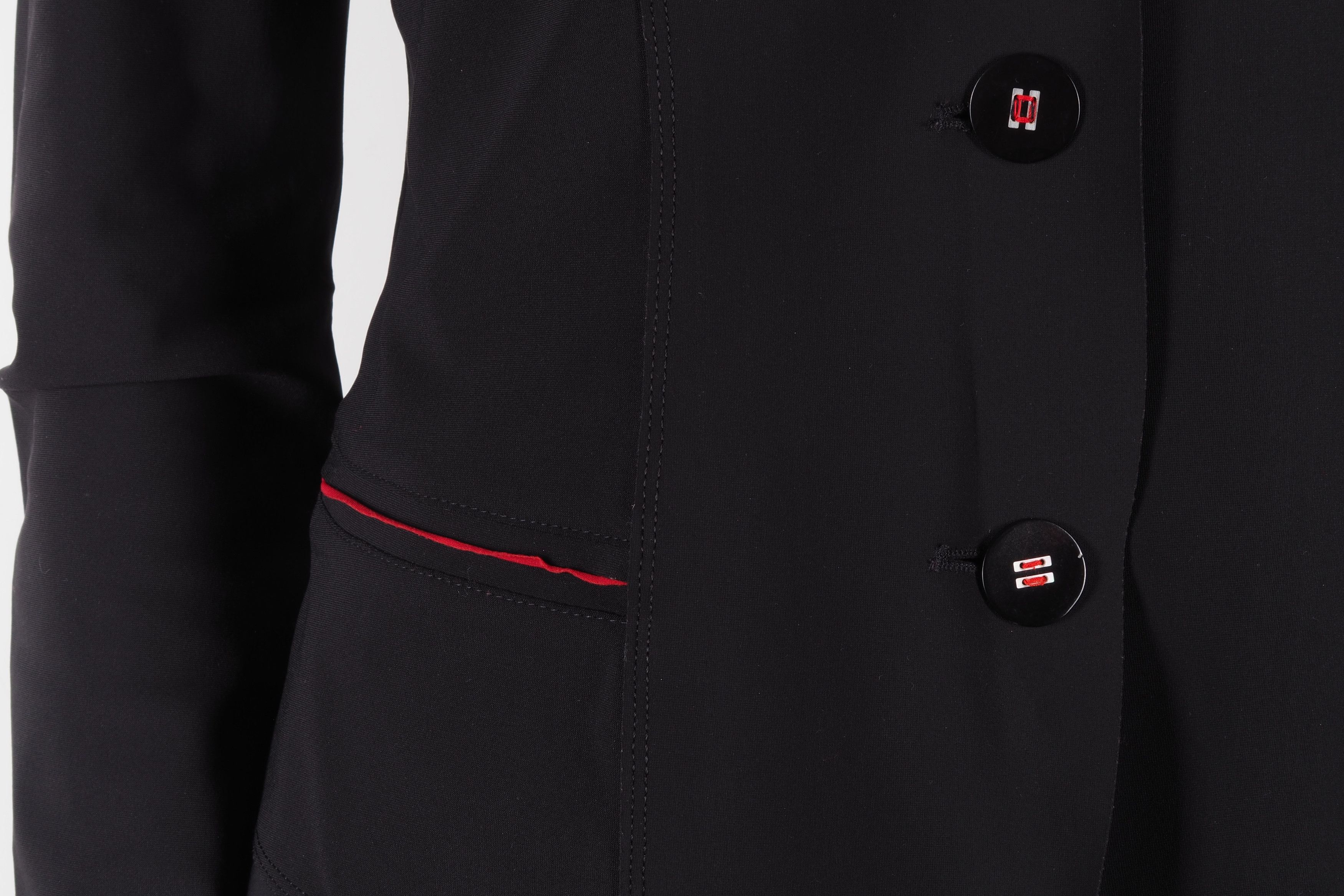 Marithe + Francois Girbaud Marithe Francois Girbaud Vintage Black Blazer Jacket Size M / US 6-8 / IT 42-44 - 4 Thumbnail