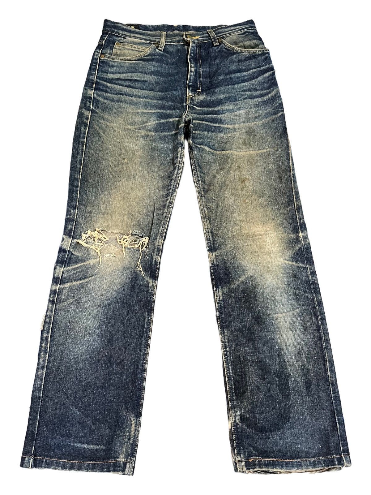 Lee Vintage Lee Riders MudWashed Distressed Style Jeans Size US 29 - 1 Thumbnail
