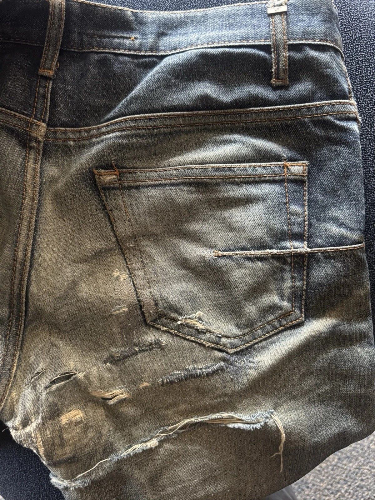 Hedi Slimane DIOR HOMME FW05-06 by HEDI SLIMANE Clawmark denim Size US 29 - 9 Thumbnail