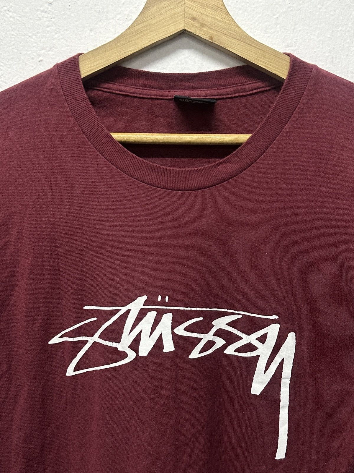 Stussy Stussy Smooth Stock L/S Shirt Burgundy Size US S / EU 44-46 / 1 - 8 Thumbnail