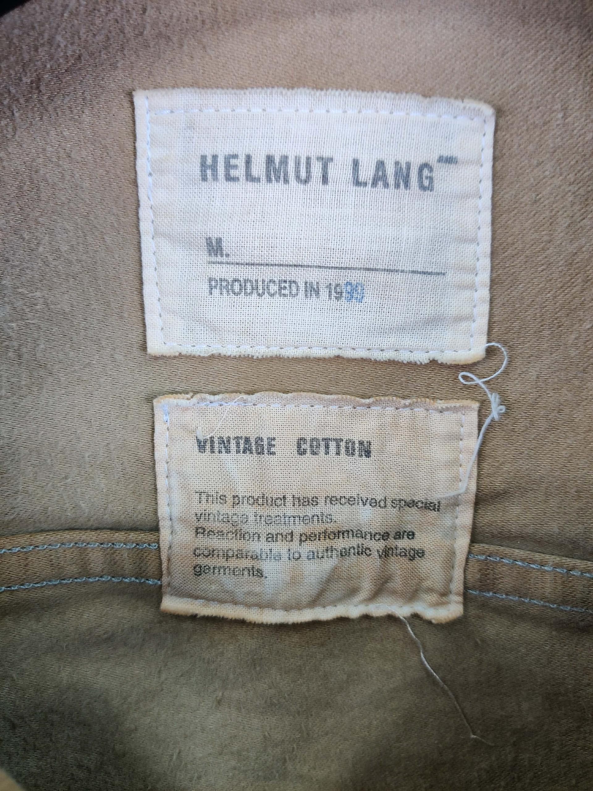 Helmut Lang Vintage Helmut Lang Beige Trucker Jacket Size US M / EU 48-50 / 2 - 11 Thumbnail