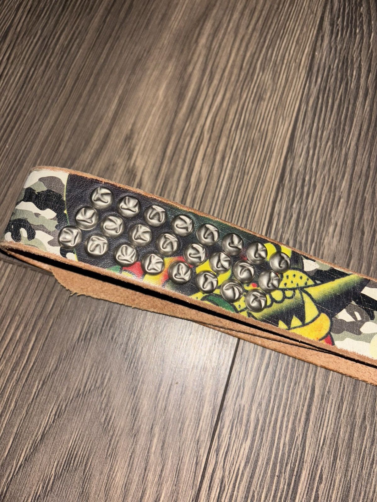Ed Hardy ED HARDY CAMO BELT W SILVER BUCKLE Size 40 - 4 Thumbnail