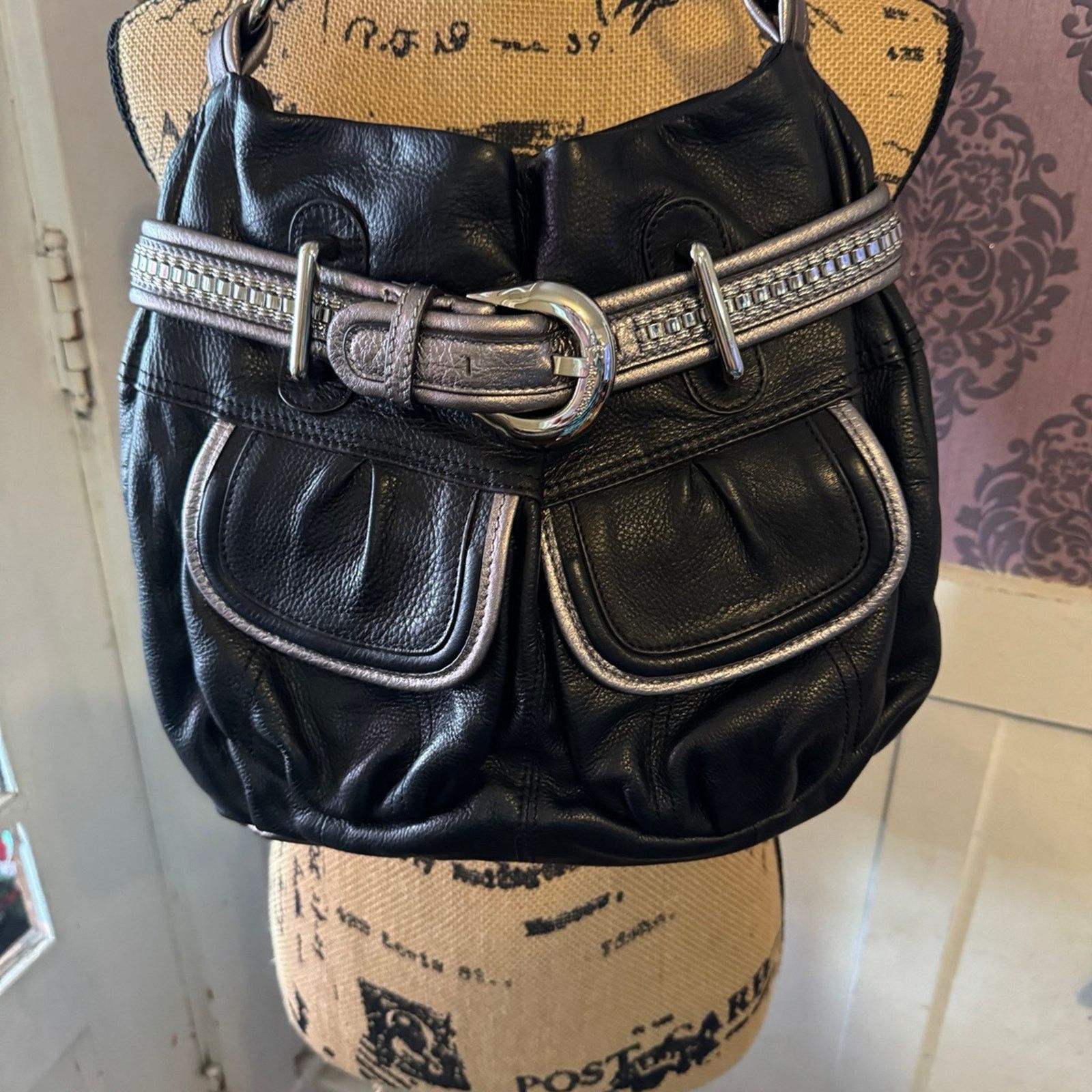 NBDN Nobrandedon New! B. Makowsky leather hand bag Size ONE SIZE - 3 Thumbnail