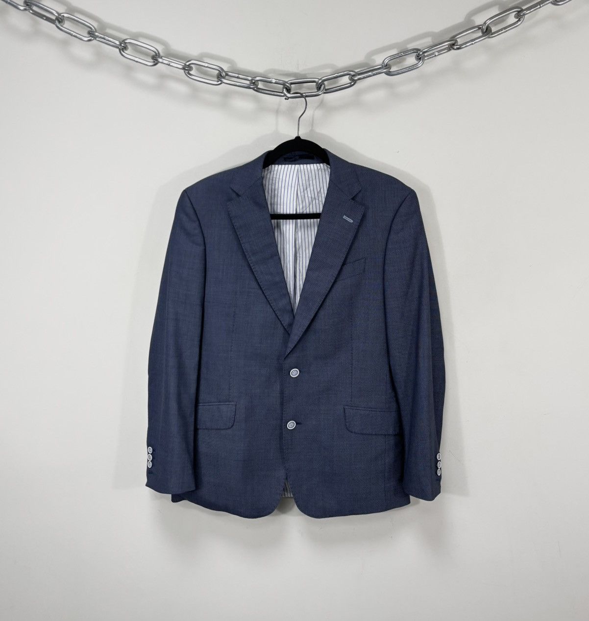 Vitale Barberis Canonico Thomas Baldwin Sartoriale Men’s VBC Super 140s Wool Suit Size 40R - 2 Thumbnail