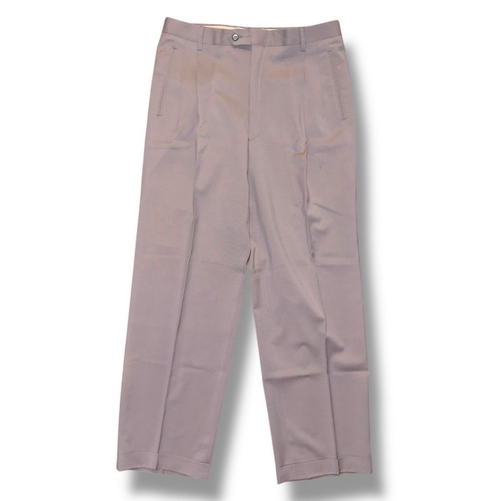 Zanella Luciano Carreli Angelico Super 130s Dress Pleated Trouser Pa Size 34R - 1 Thumbnail