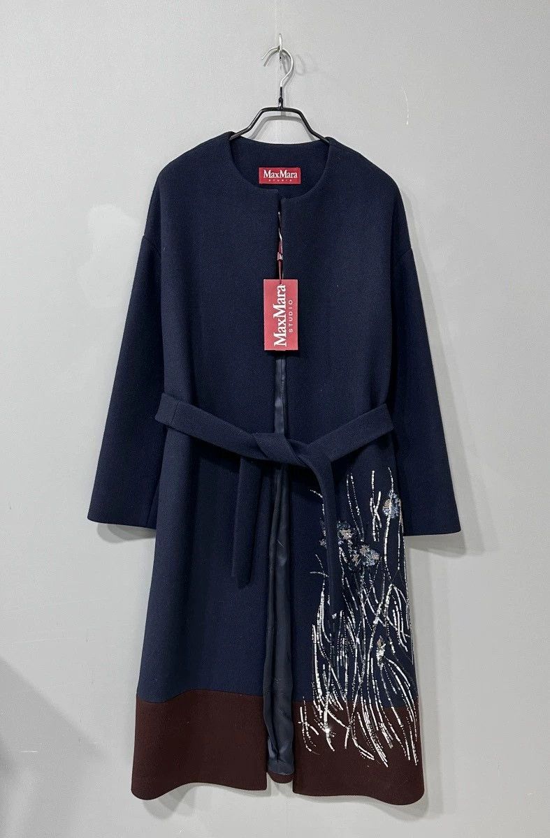 Max Mara Max Mara Embroidered sequined floral coat Size M / US 6-8 / IT 42-44 - 1 Thumbnail