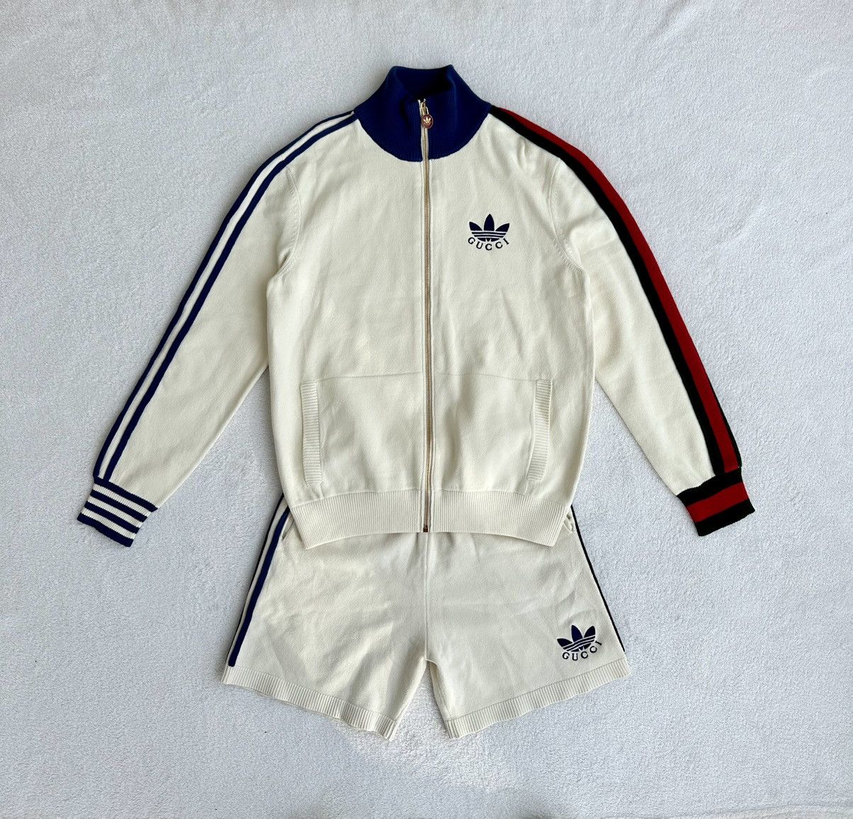 Adidas × Gucci Adidas x Gucci Knit Tracksuit Set - Ivory (Size S), BNWT Size US S / EU 44-46 / 1 - 9 Thumbnail