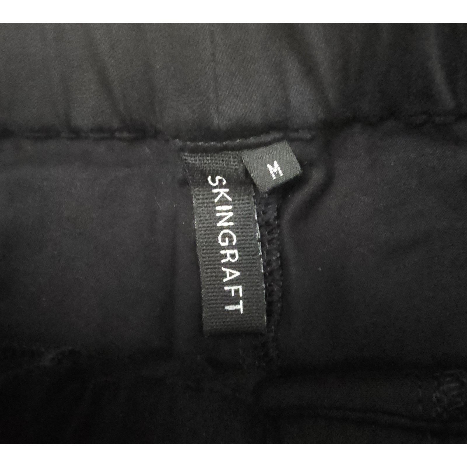 SKINGRAFT SKINGRAFT on Black Cargo Drawstring Zip Pockets Pants M Size US 29 - 6 Thumbnail